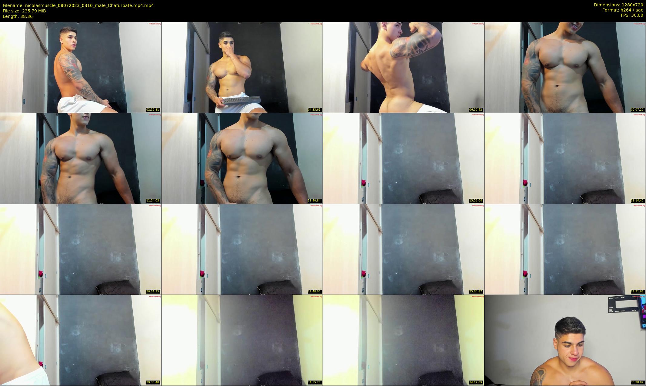 nicolasmuscle — 39 minute Chaturbate male cam show recording, 720p, Jul 8, 2023