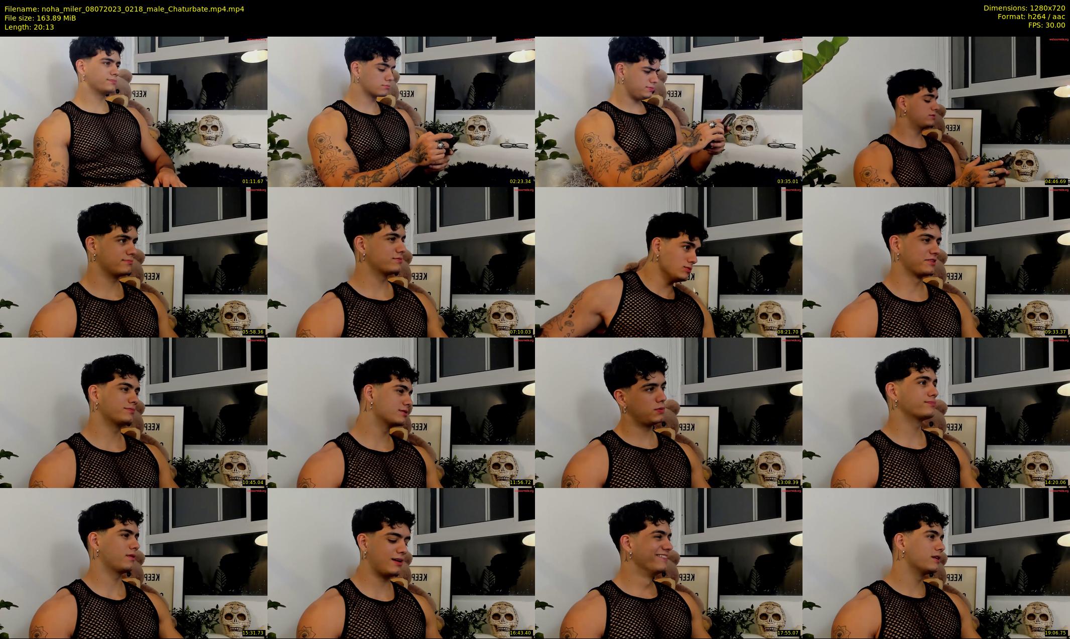 noha_miler — 21 minute Chaturbate male cam show recording, 720p, Jul 8, 2023