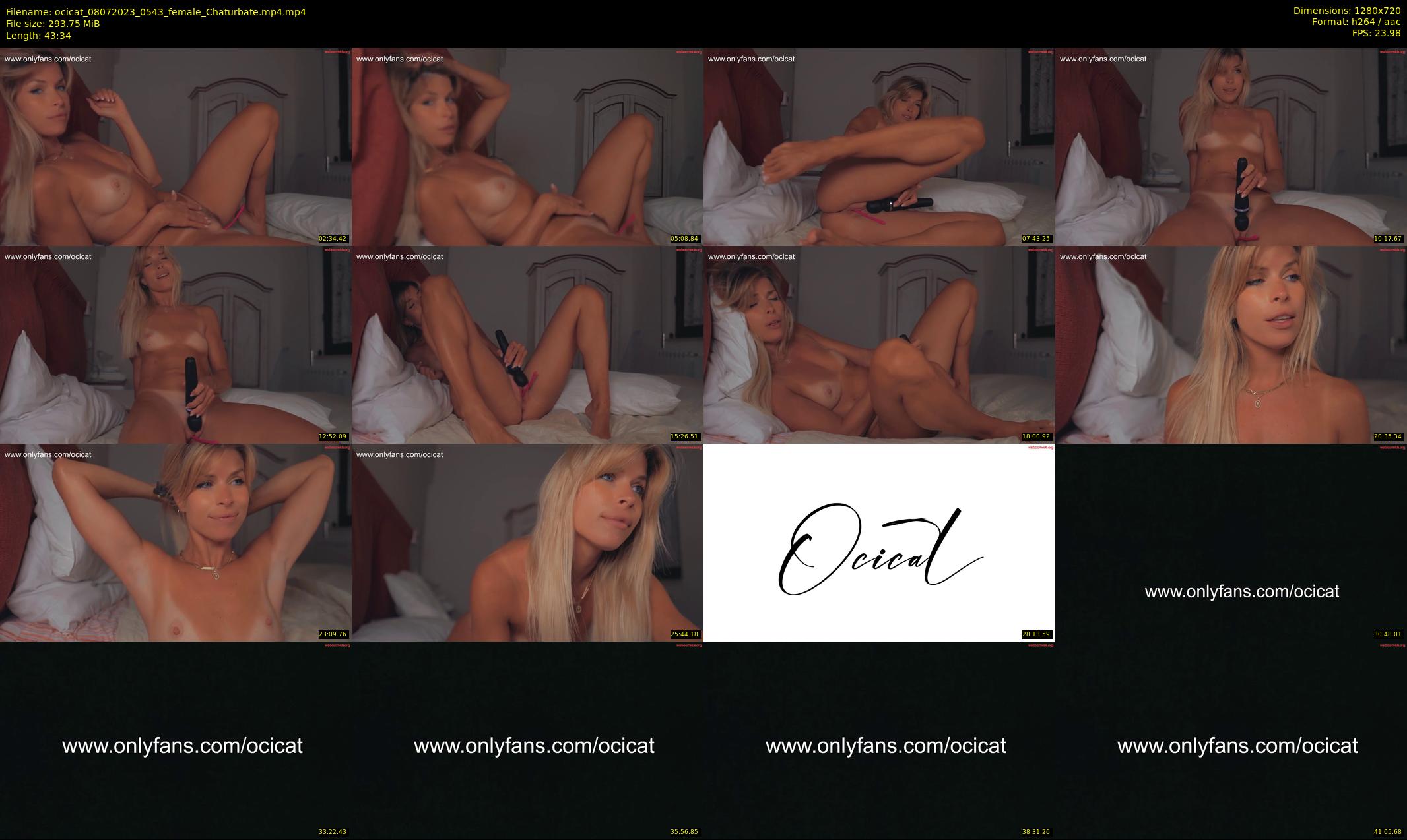 ocicat — 44 minute Chaturbate female cam show recording, 720p, Jul 8, 2023