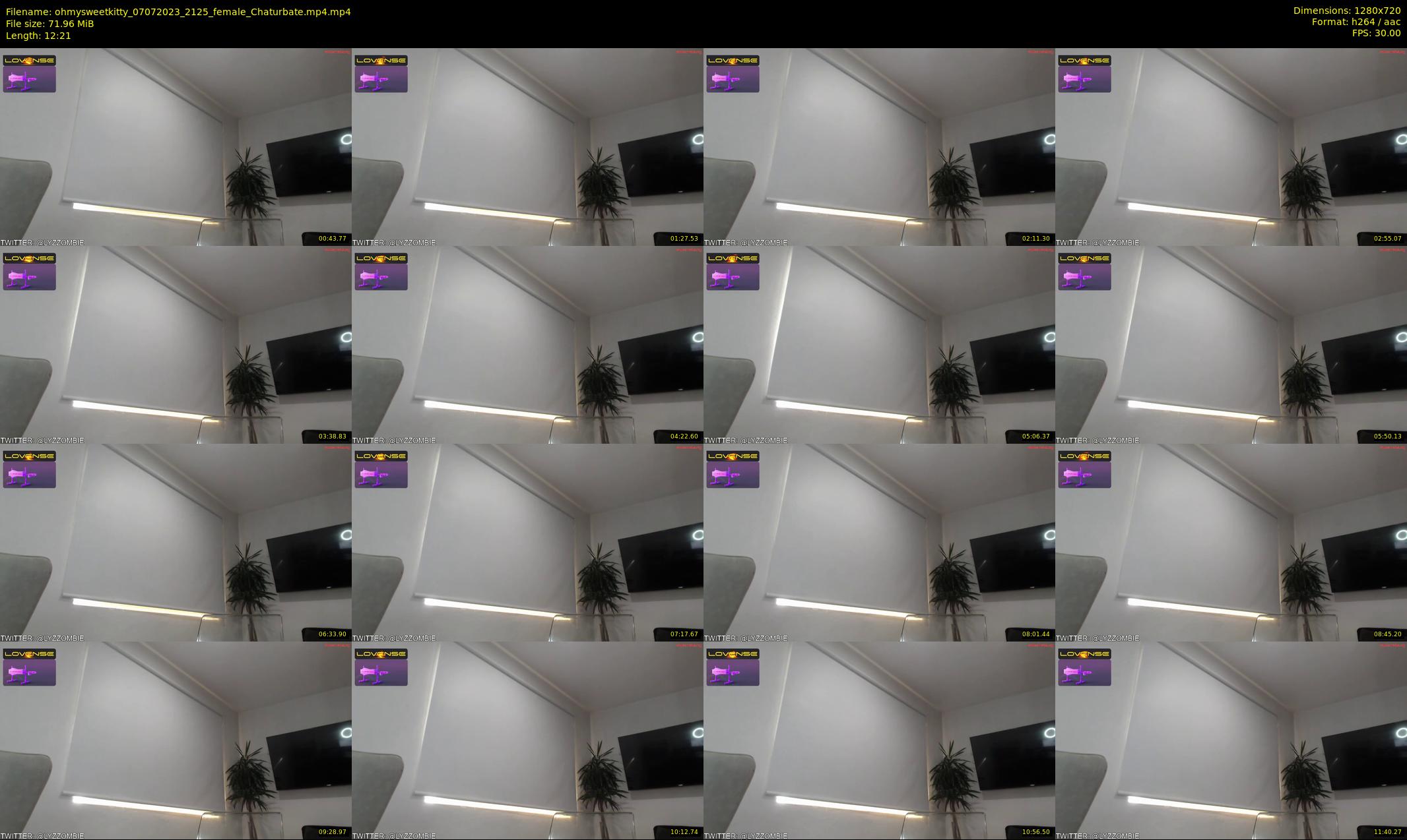 ohmysweetkitty — 13 minute Chaturbate female cam show recording, 720p, Jul 7, 2023