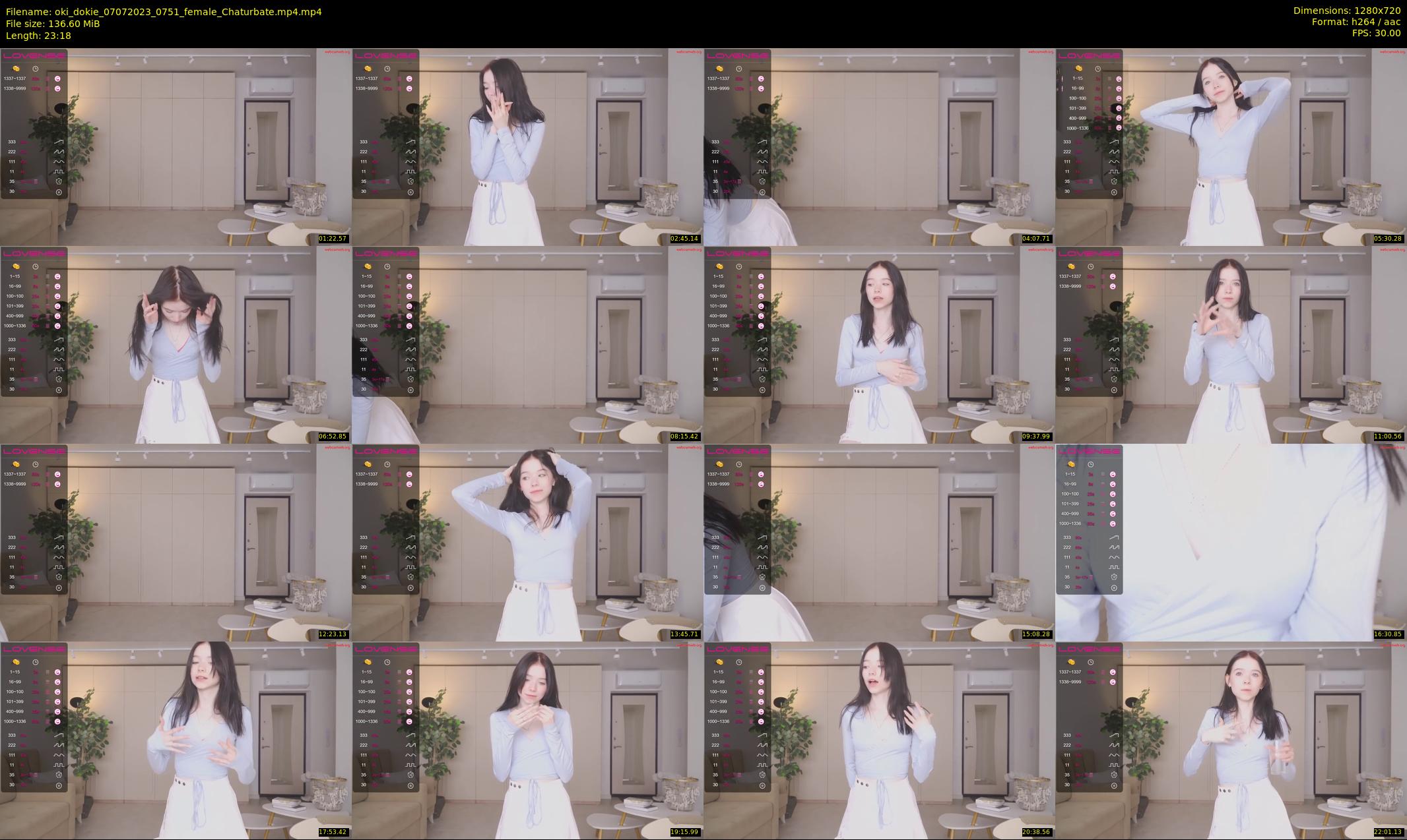 oki_dokie — 24 minute Chaturbate female cam show recording, 720p, Jul 7, 2023