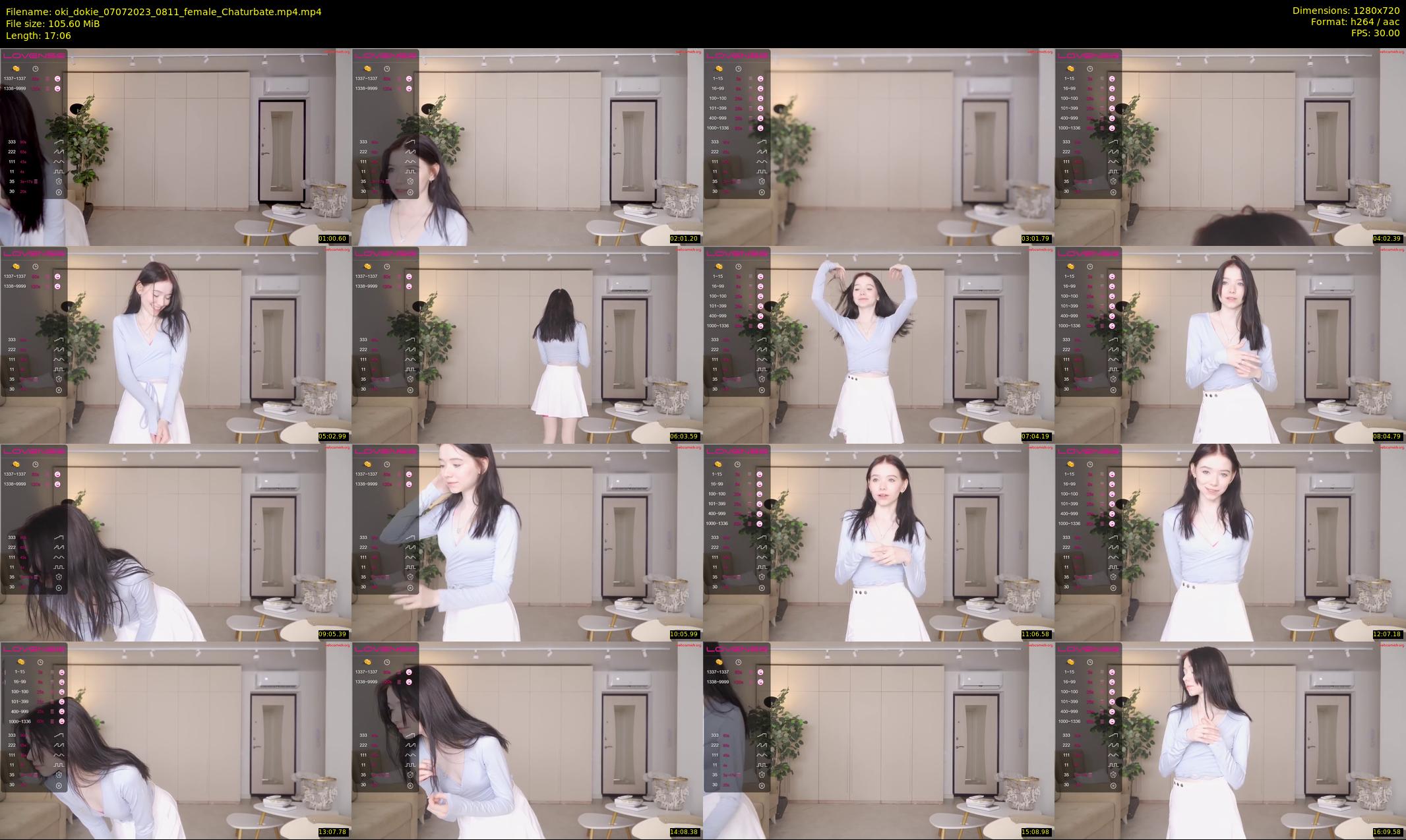oki_dokie — 18 minute Chaturbate female cam show recording, 720p, Jul 7, 2023