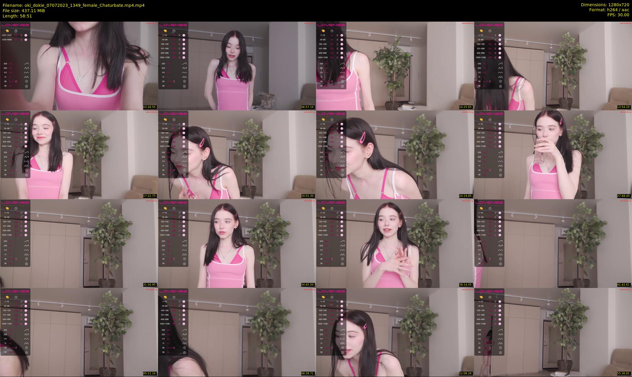 oki_dokie — 59 minute Chaturbate female cam show recording, 720p, Jul 7, 2023