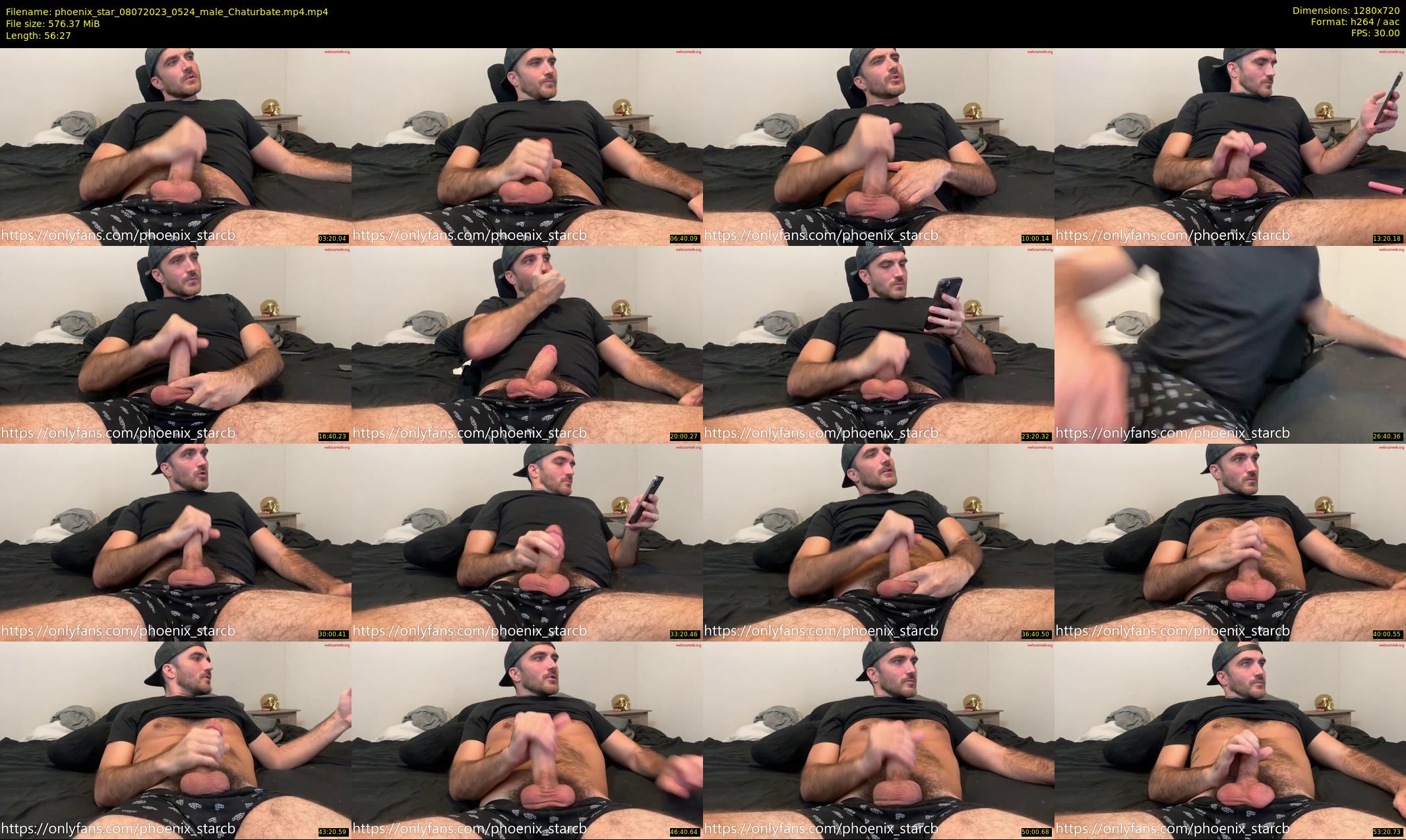 phoenix_star — 57 minute Chaturbate male cam show recording, 720p, Jul 8, 2023
