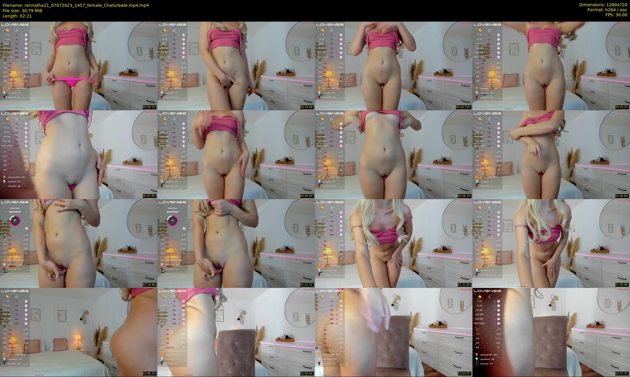 rennatha21 — 3 minute Chaturbate female cam show recording, 720p, Jul 7, 2023