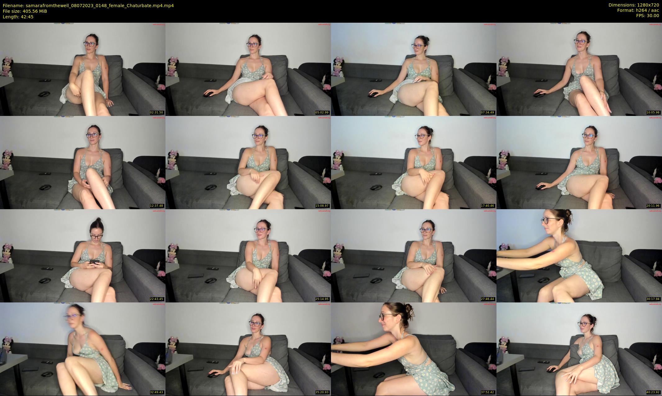 samarafromthewell — 43 minute Chaturbate female cam show recording, 720p, Jul 8, 2023