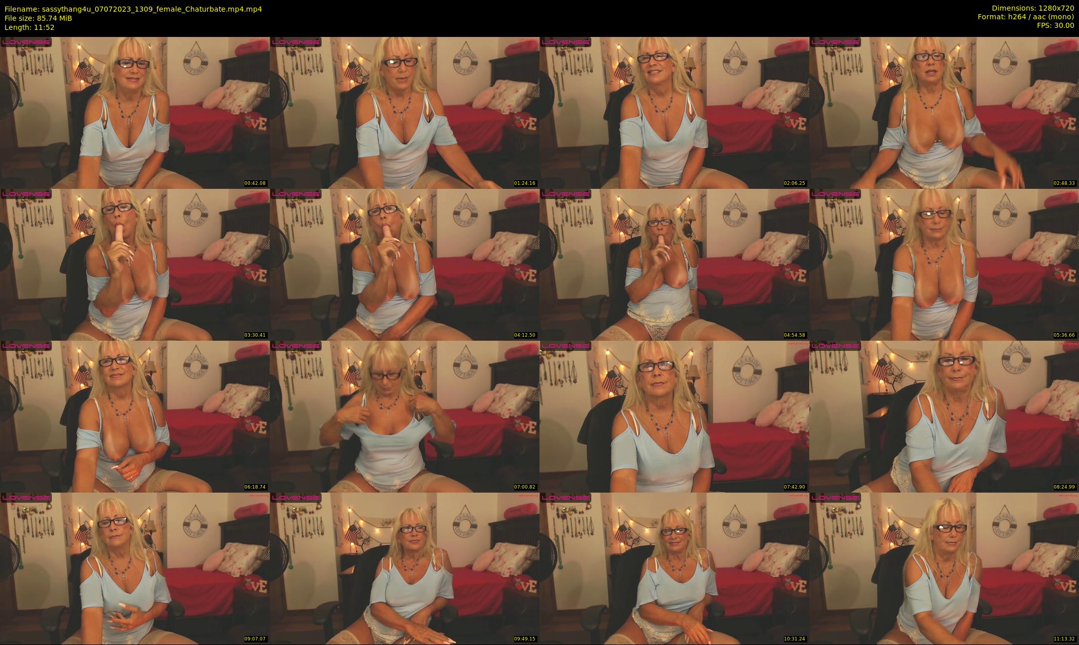sassythang4u — 12 minute Chaturbate female cam show recording, 720p, Jul 7, 2023
