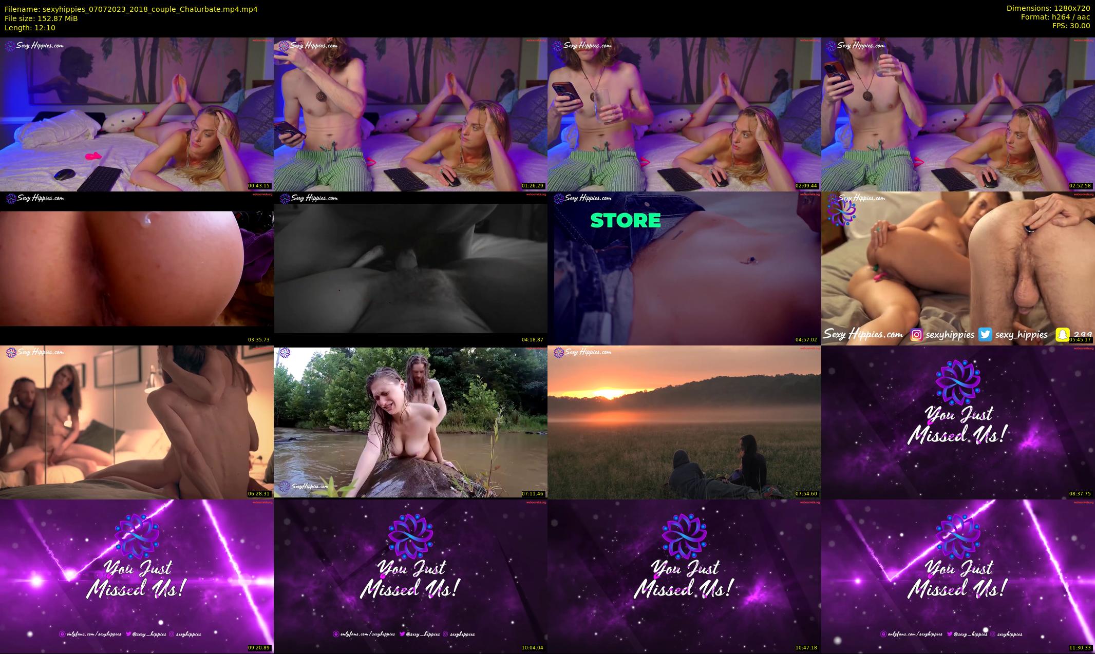 sexyhippies — 13 minute Chaturbate couple cam show recording, 720p, Jul 7, 2023