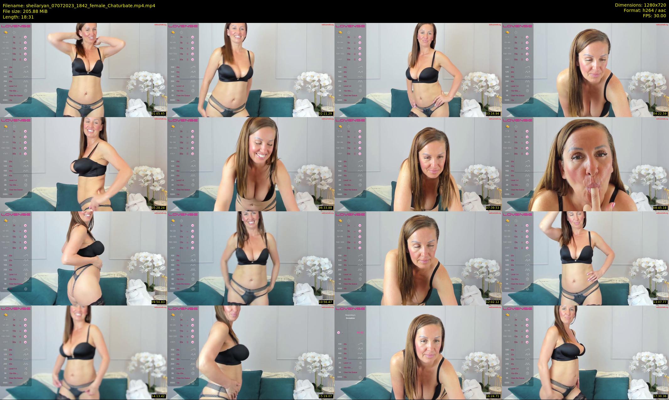 sheilaryan — 19 minute Chaturbate female cam show recording, 720p, Jul 7, 2023