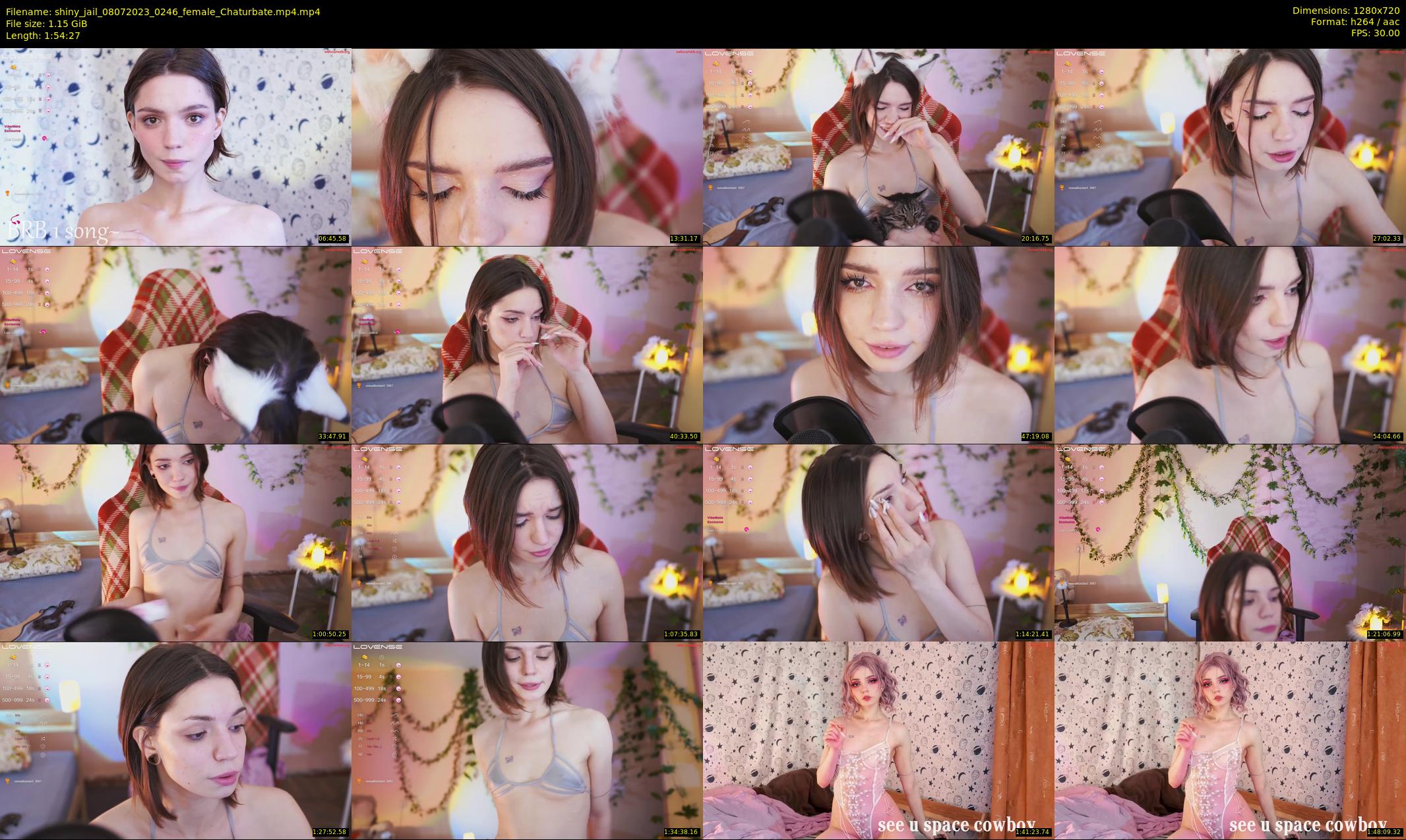 shiny_jail — 115 minute Chaturbate female cam show recording, 720p, Jul 8, 2023