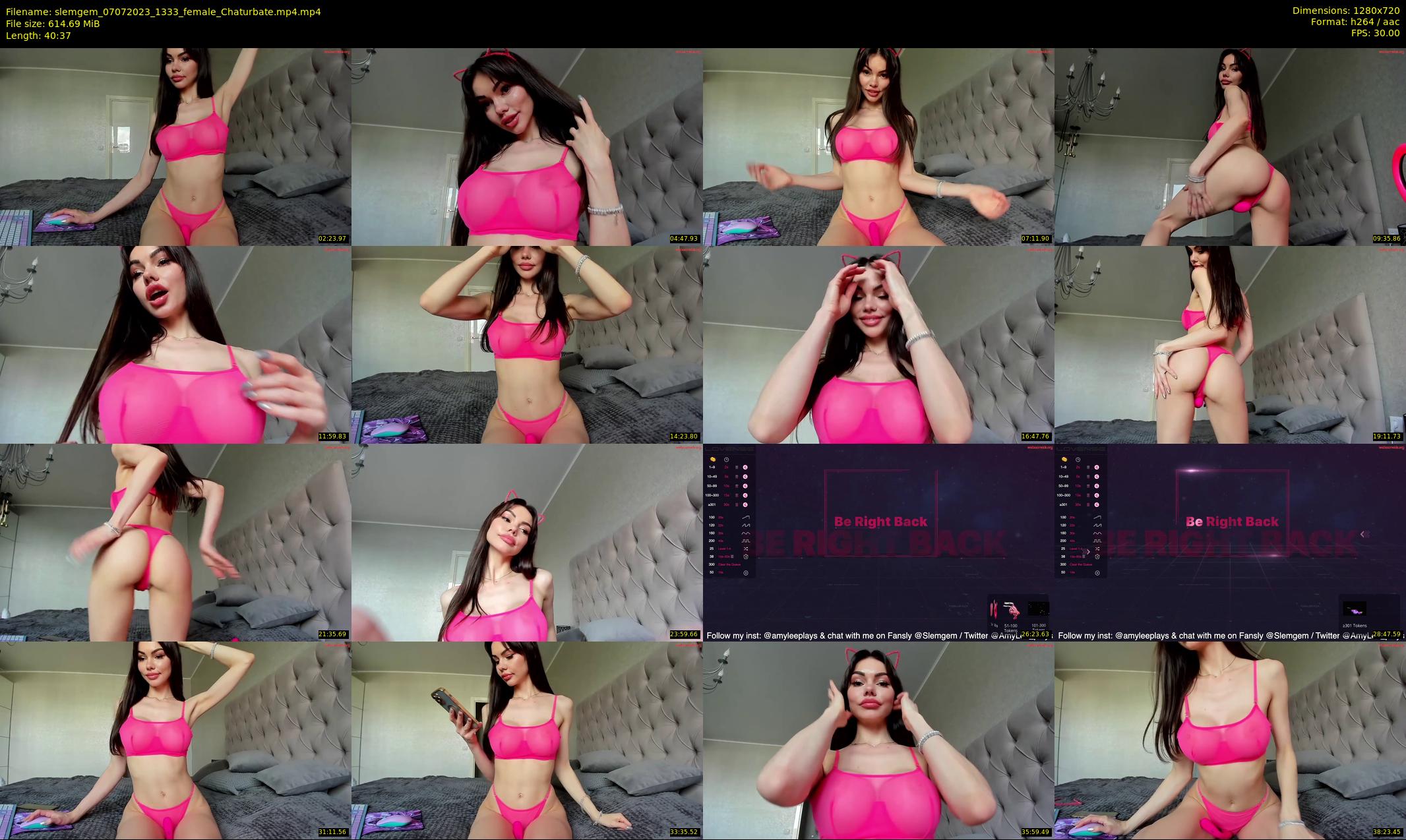 slemgem — 41 minute Chaturbate couple cam show recording, 720p, Jul 7, 2023