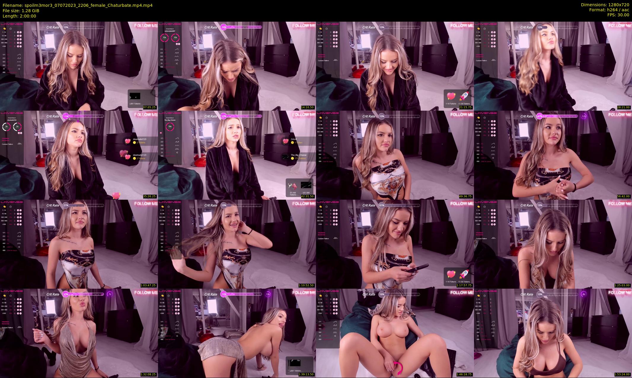 spoilm3mor3 — 120 minute Chaturbate female cam show recording, 720p, Jul 7, 2023