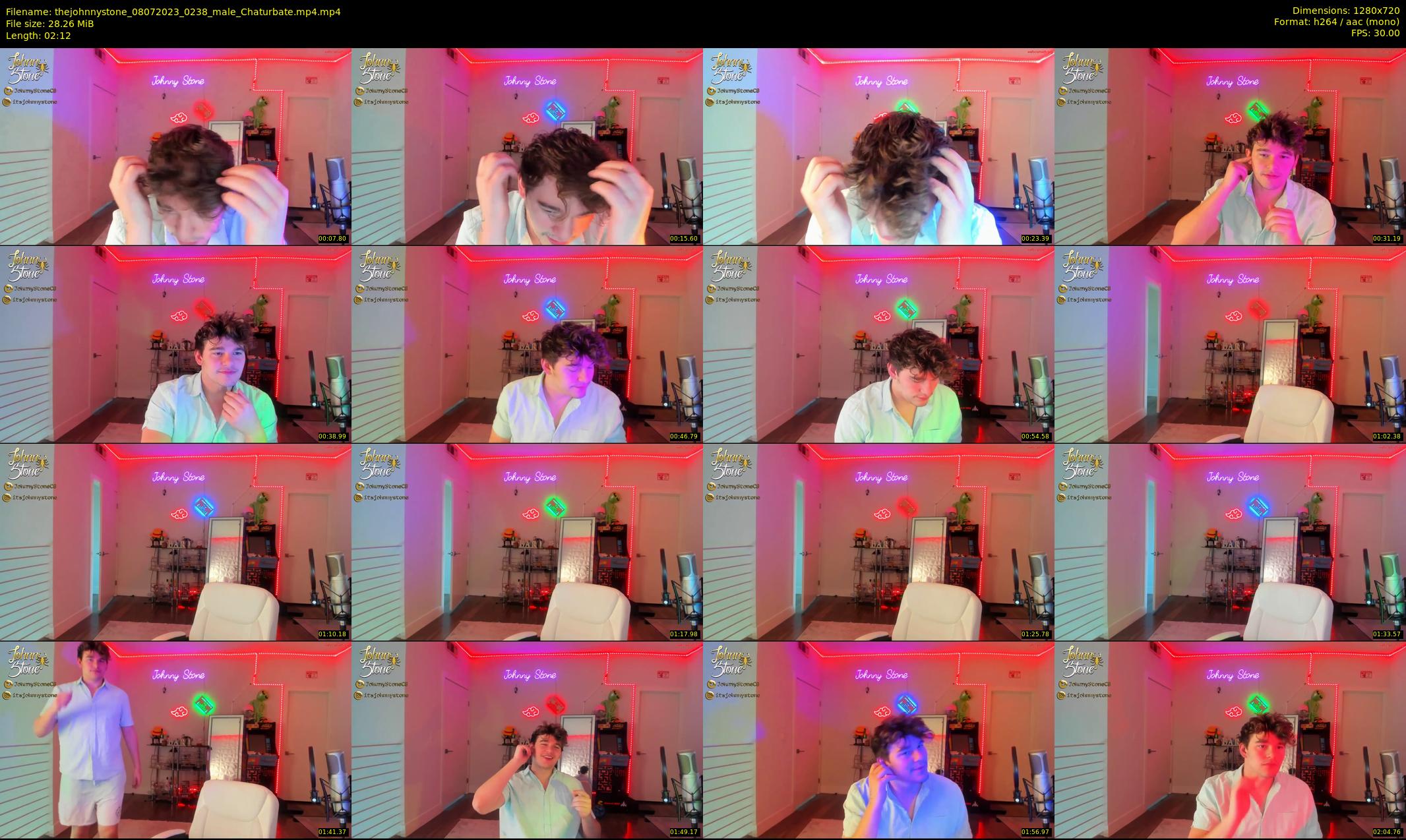 thejohnnystone — 3 minute Chaturbate male cam show recording, 720p, Jul 8, 2023