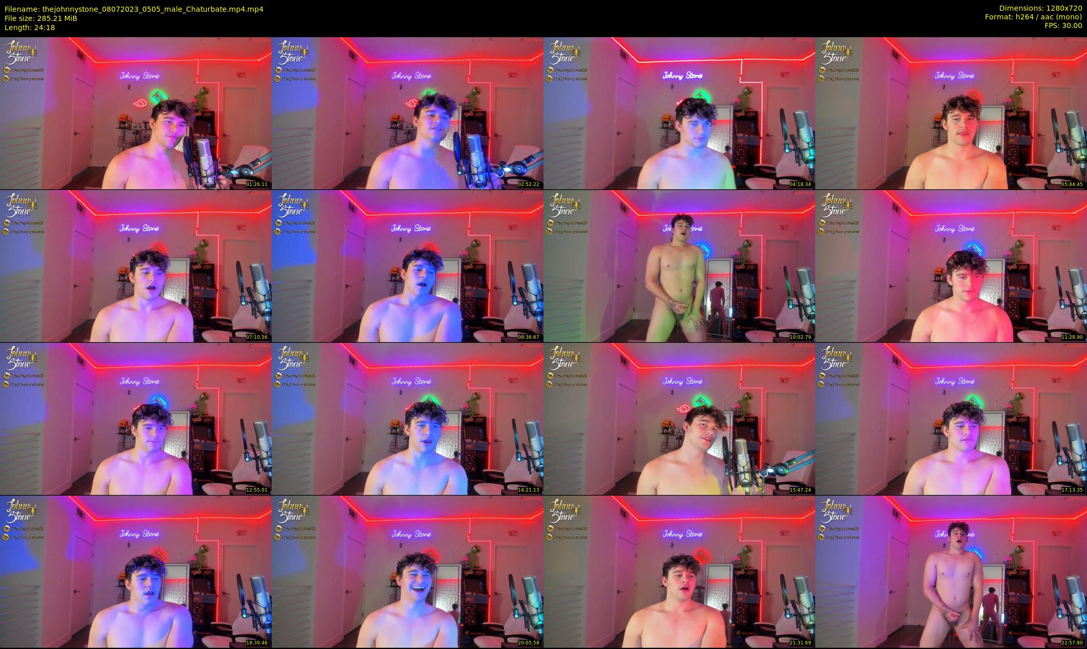 thejohnnystone — 25 minute Chaturbate male cam show recording, 720p, Jul 8, 2023