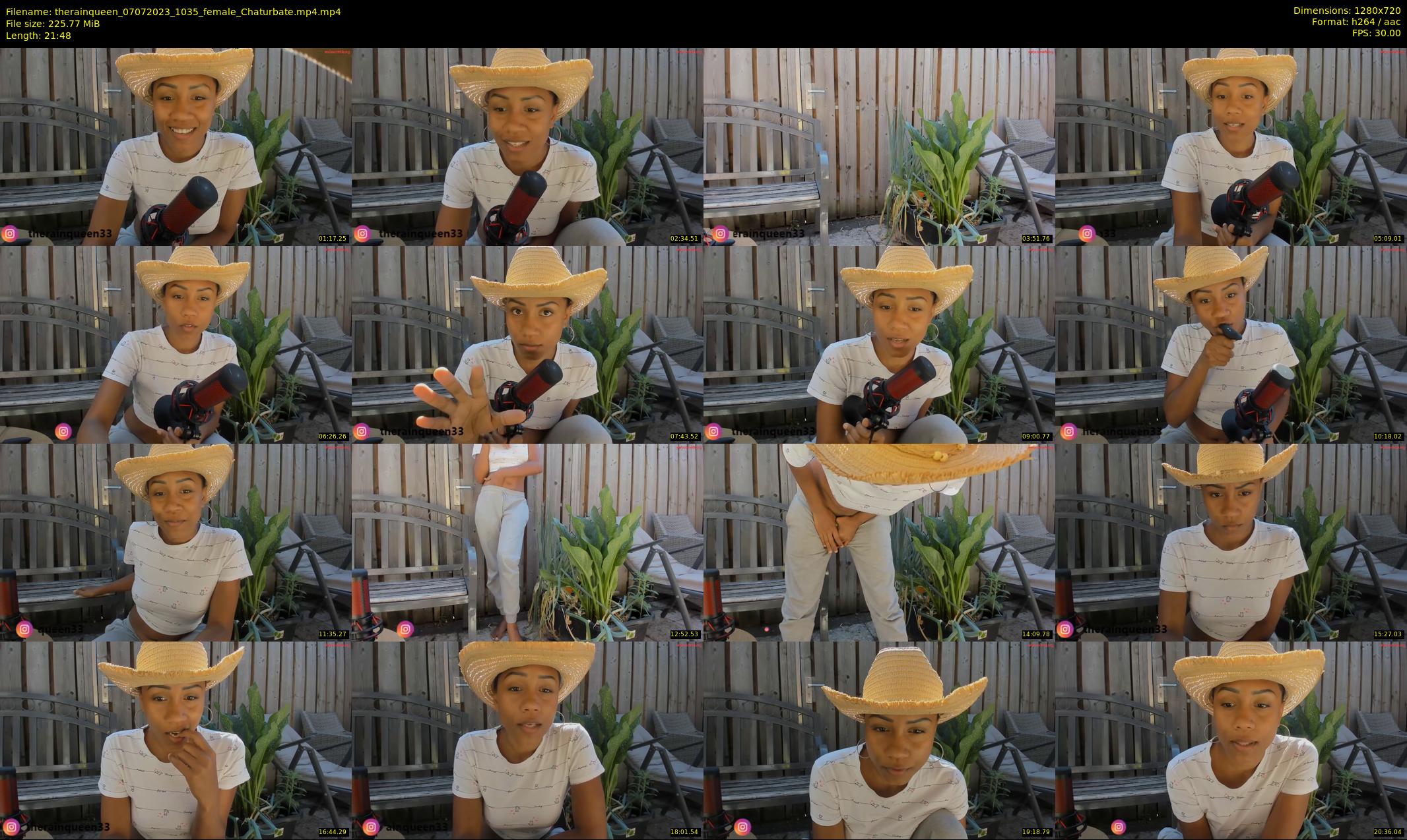 therainqueen — 22 minute Chaturbate female cam show recording, 720p, Jul 7, 2023