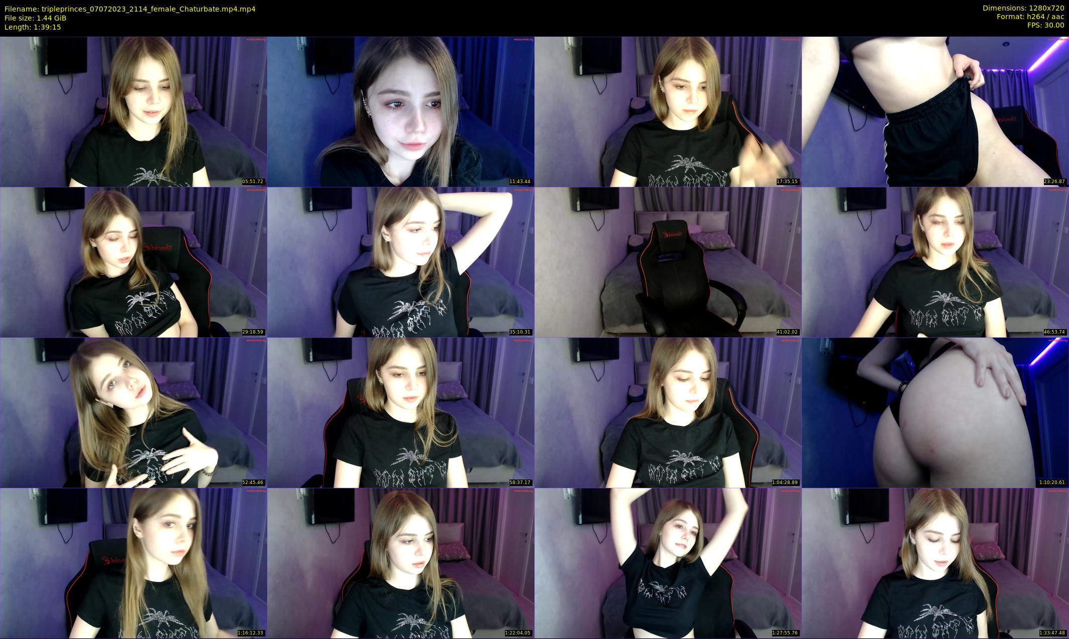 tripleprinces — 100 minute Chaturbate female cam show recording, 720p, Jul 7, 2023