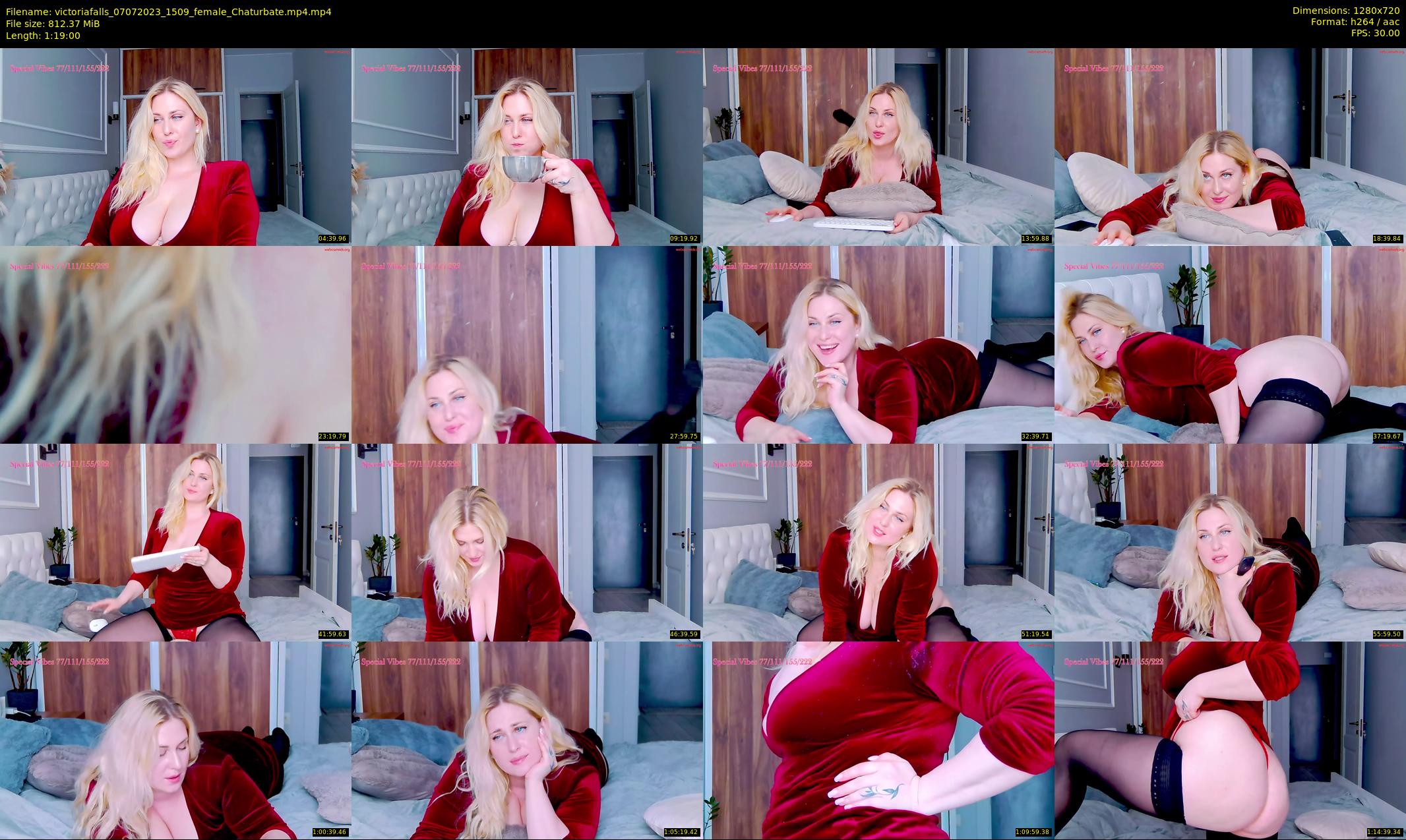 victoriafalls — 79 minute Chaturbate female cam show recording, 720p, Jul 7, 2023
