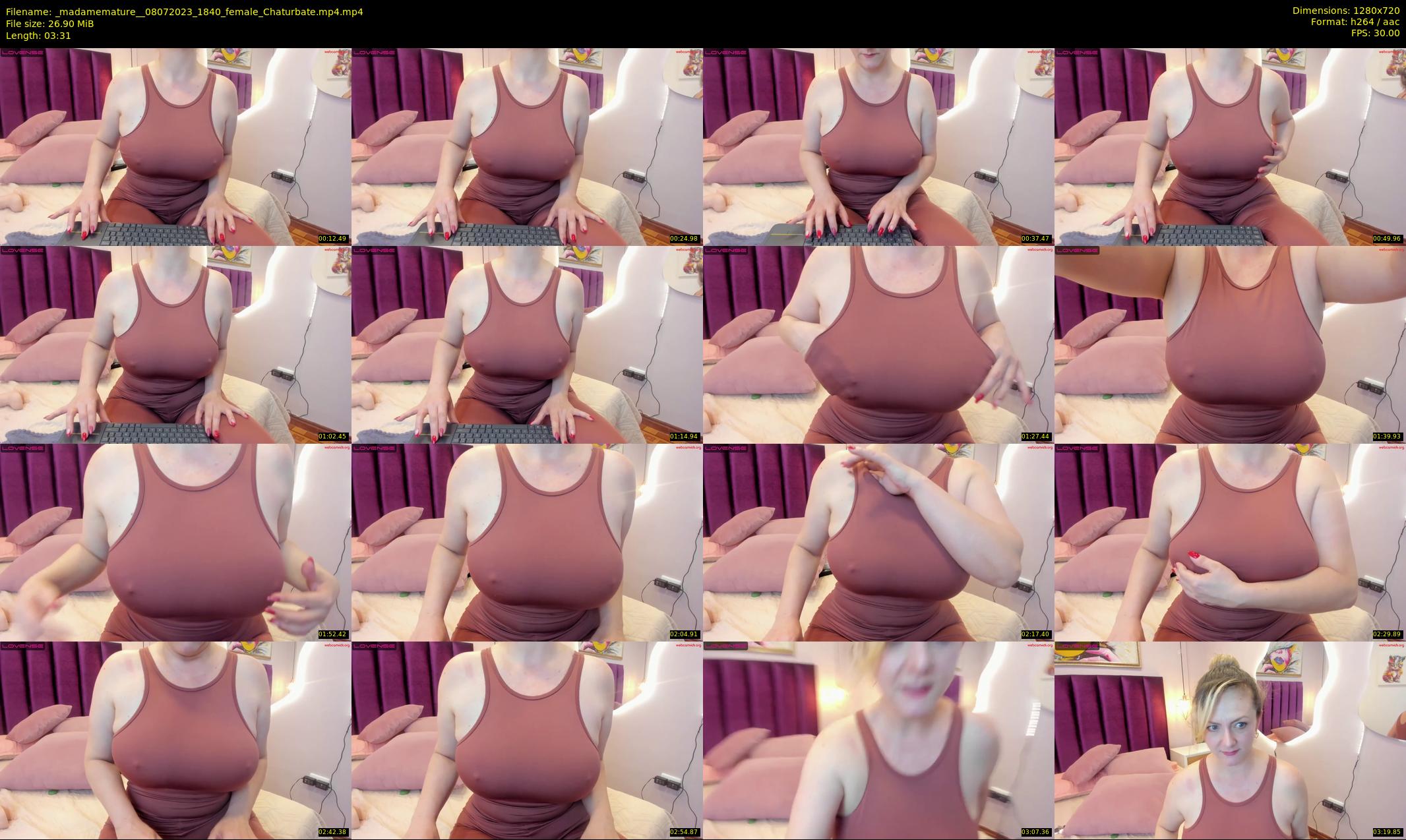 _madamemature_ — 4 minute Chaturbate female cam show recording, 720p, Jul 8, 2023