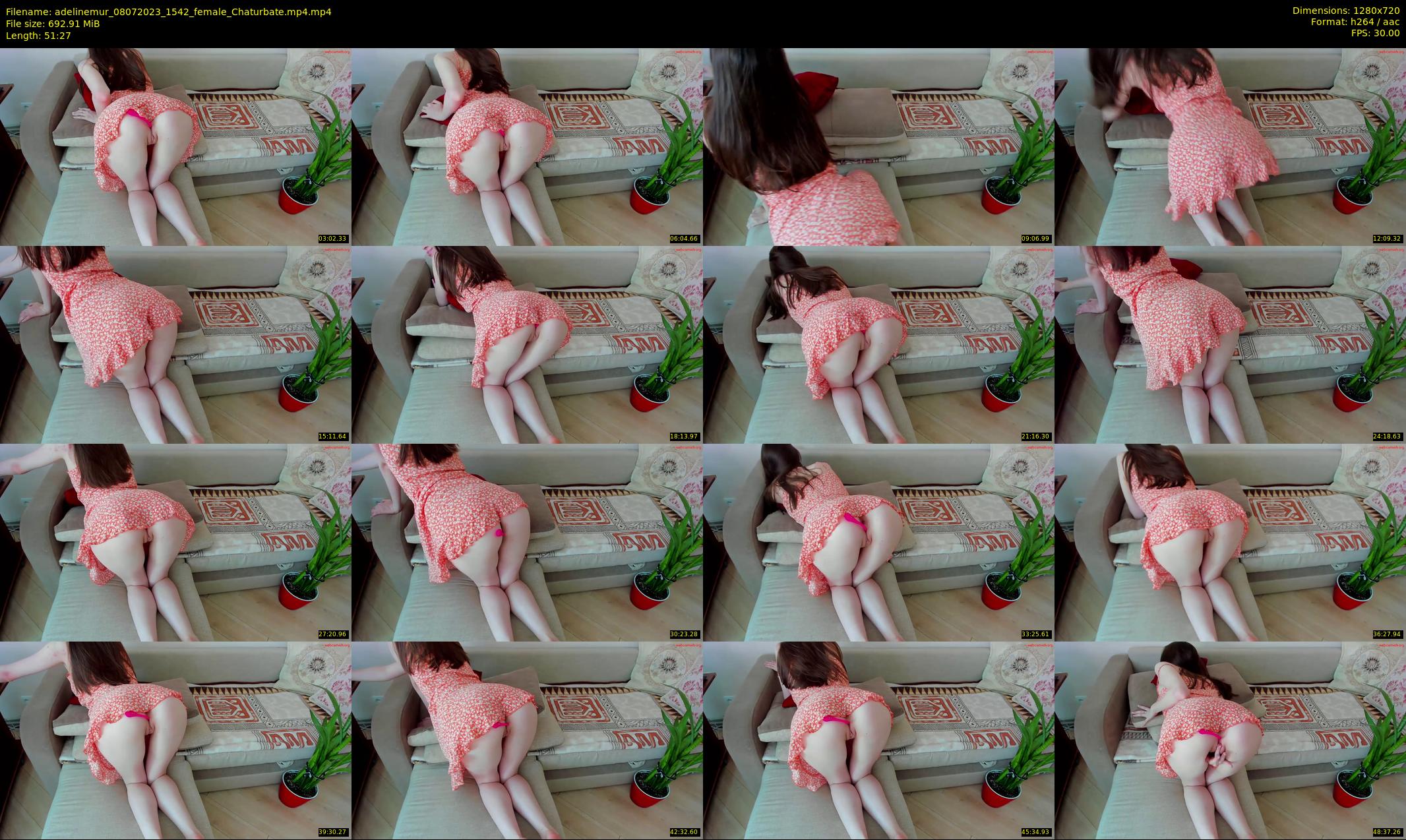 adelinemur — 52 minute Chaturbate female cam show recording, 720p, Jul 8, 2023