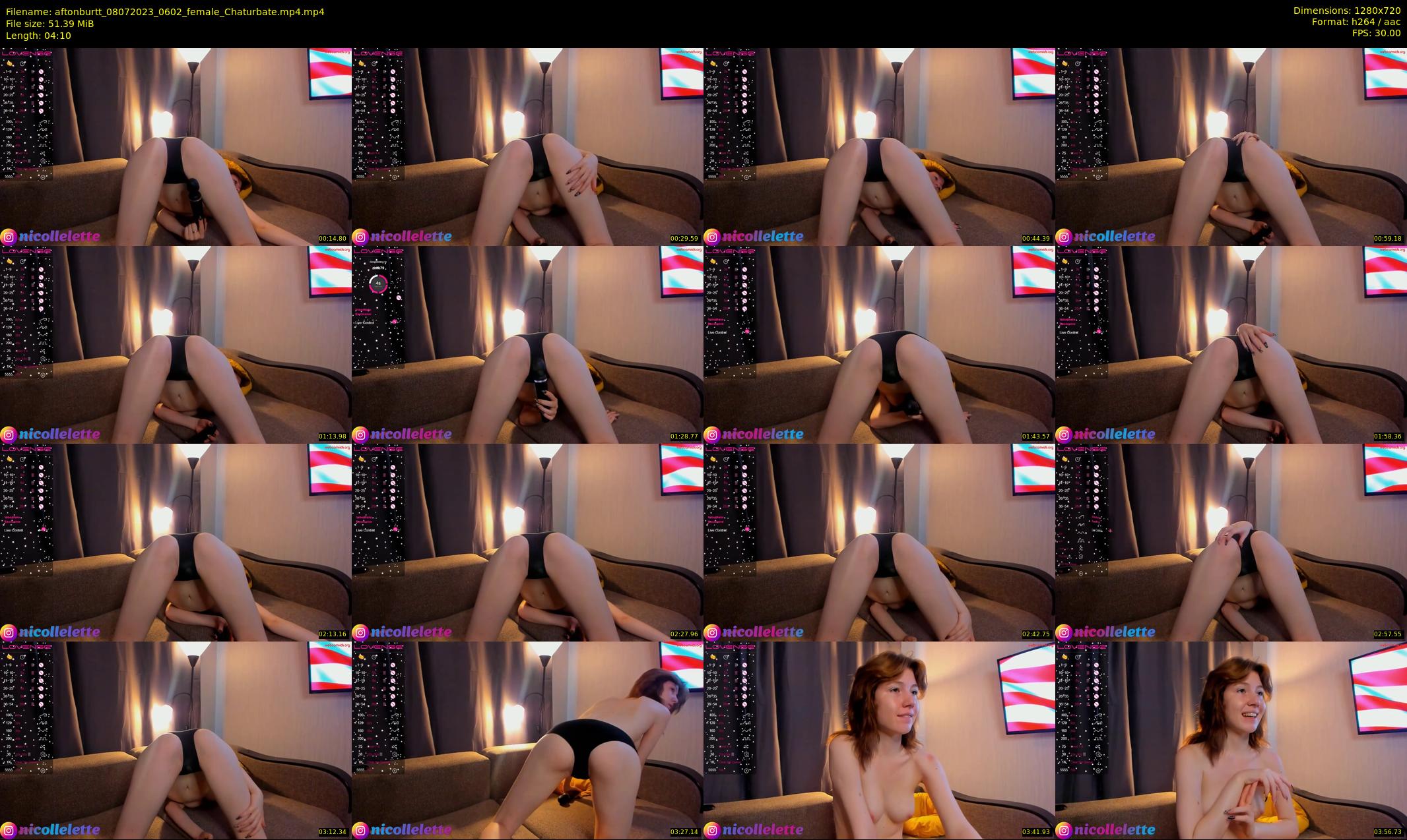 aftonburtt — 5 minute Chaturbate female cam show recording, 720p, Jul 8, 2023