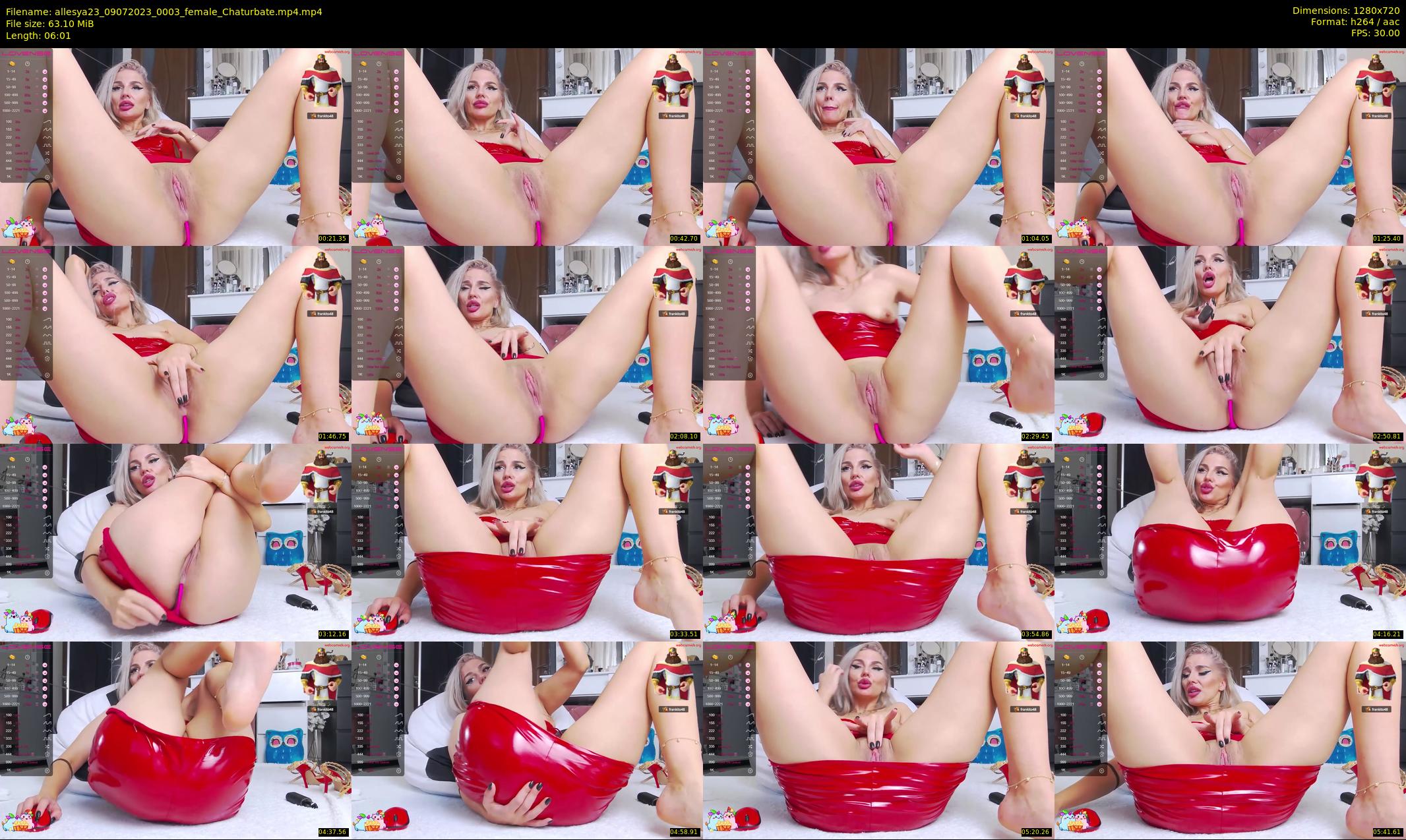 allesya23 — 7 minute Chaturbate female cam show recording, 720p, Jul 9, 2023