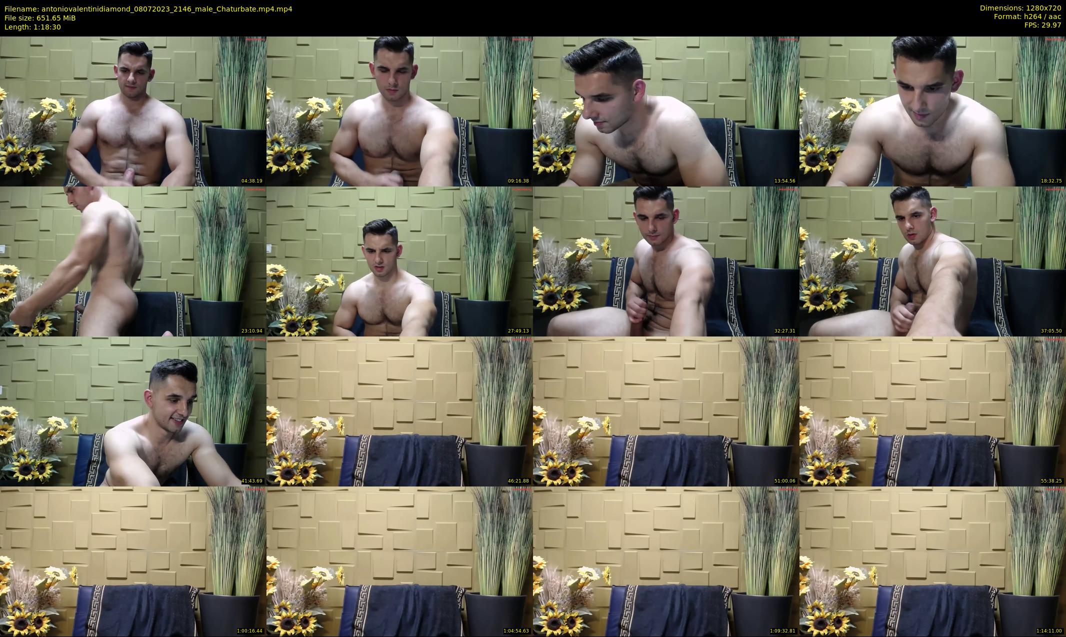 antoniovalentinidiamond — 79 minute Chaturbate male cam show recording, 720p, Jul 8, 2023