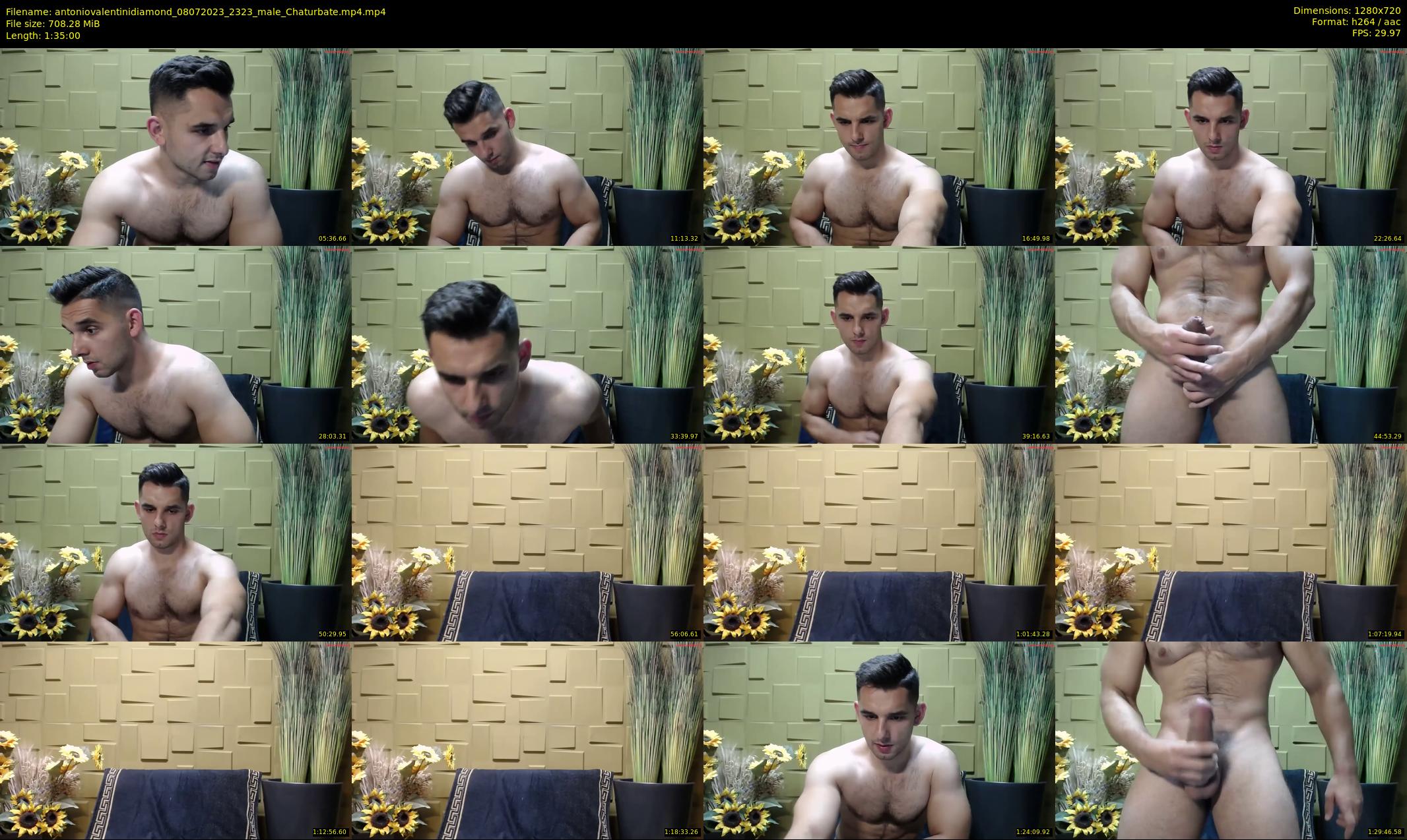 antoniovalentinidiamond — 95 minute Chaturbate male cam show recording, 720p, Jul 8, 2023