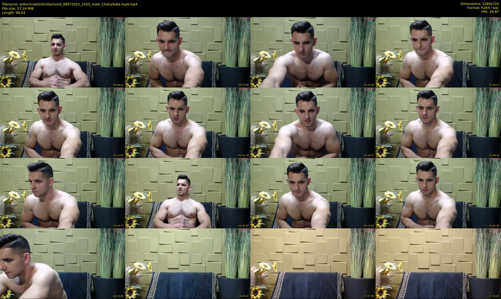 antoniovalentinidiamond — 9 minute Chaturbate male cam show recording, 720p, Jul 8, 2023