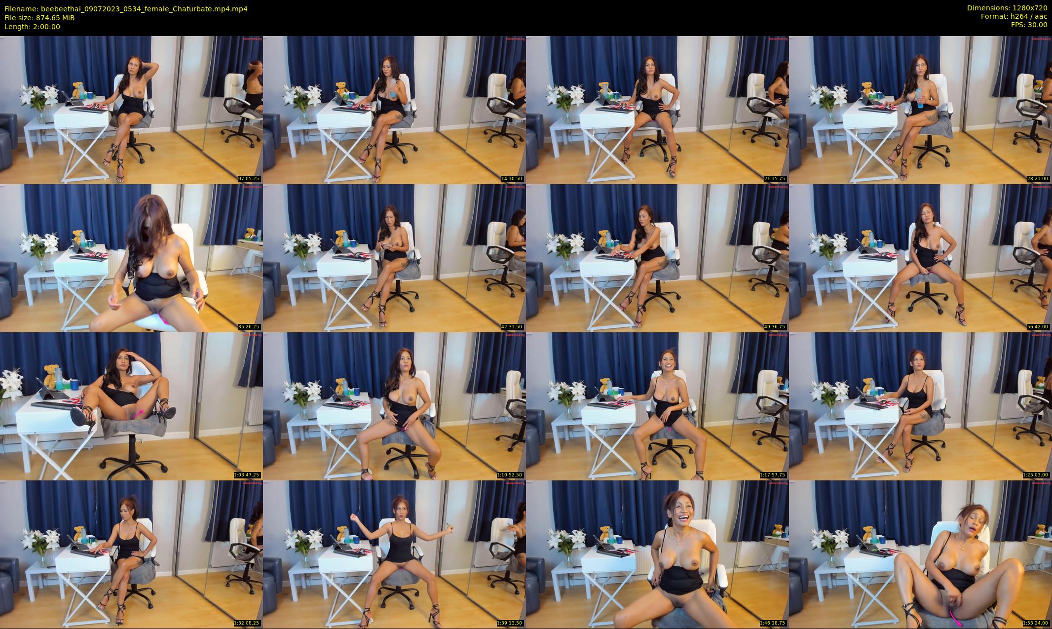 beebeethai — 120 minute Chaturbate female cam show recording, 720p, Jul 9, 2023
