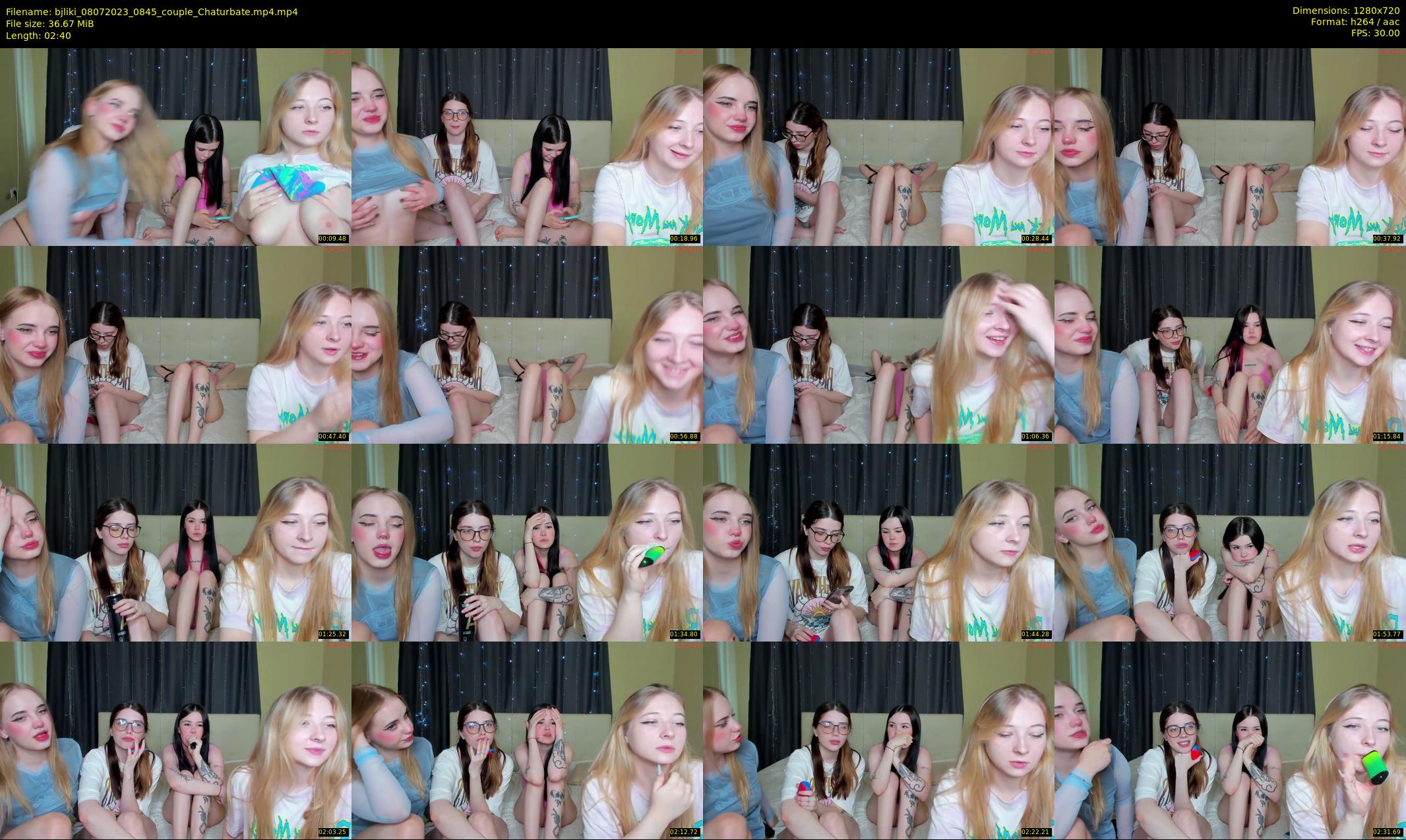 bjliki — 3 minute Chaturbate couple cam show recording, 720p, Jul 8, 2023
