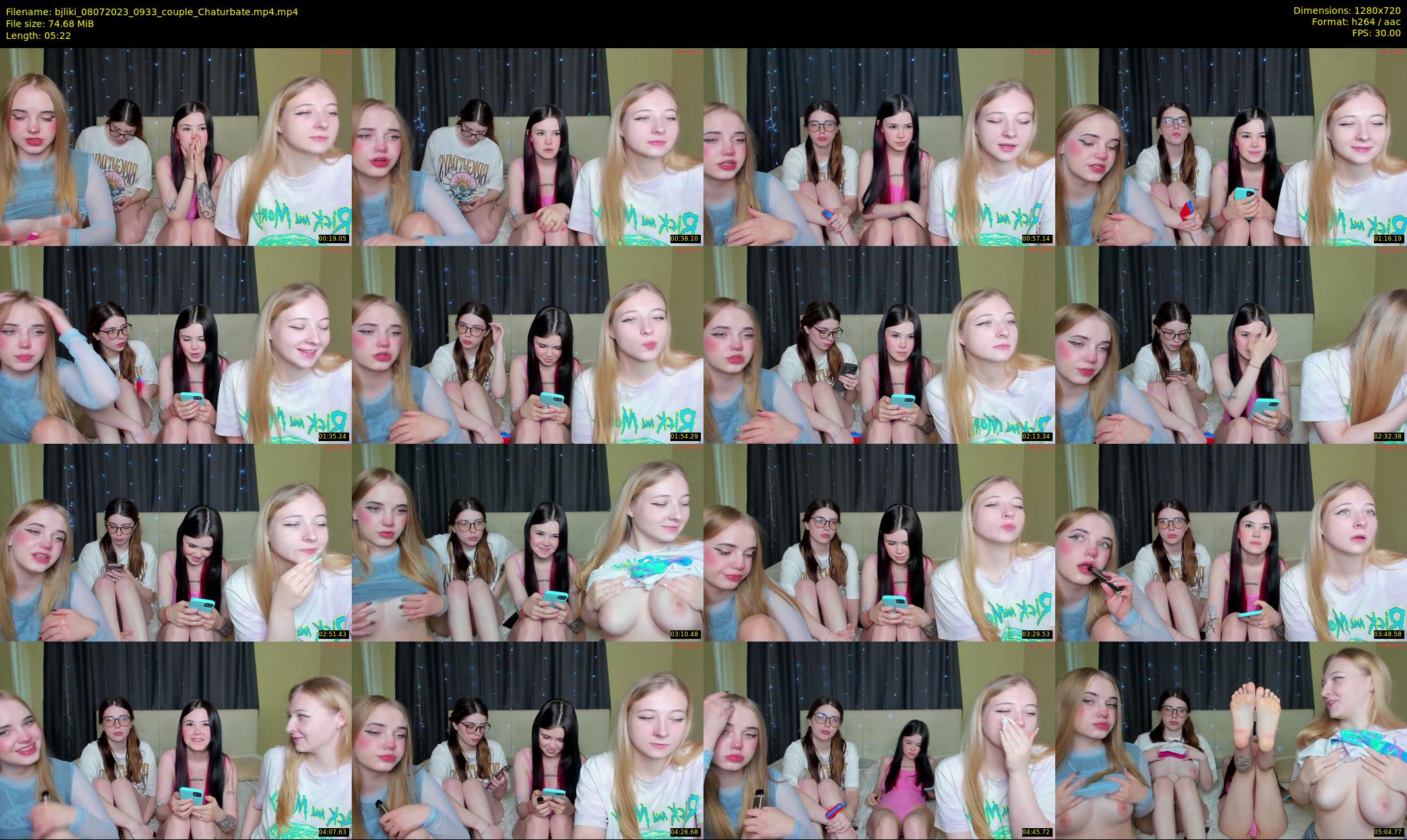 bjliki — 6 minute Chaturbate couple cam show recording, 720p, Jul 8, 2023
