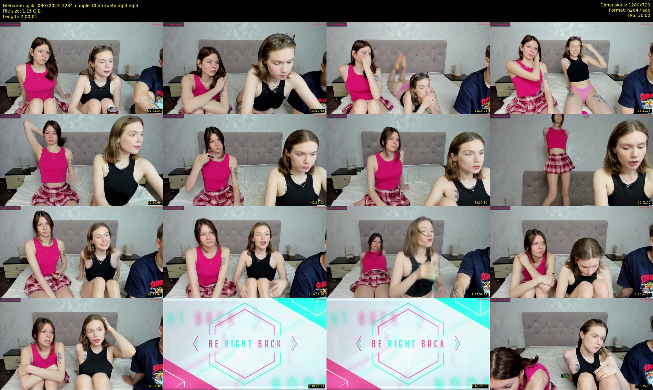 bjliki — 121 minute Chaturbate couple cam show recording, 720p, Jul 8, 2023