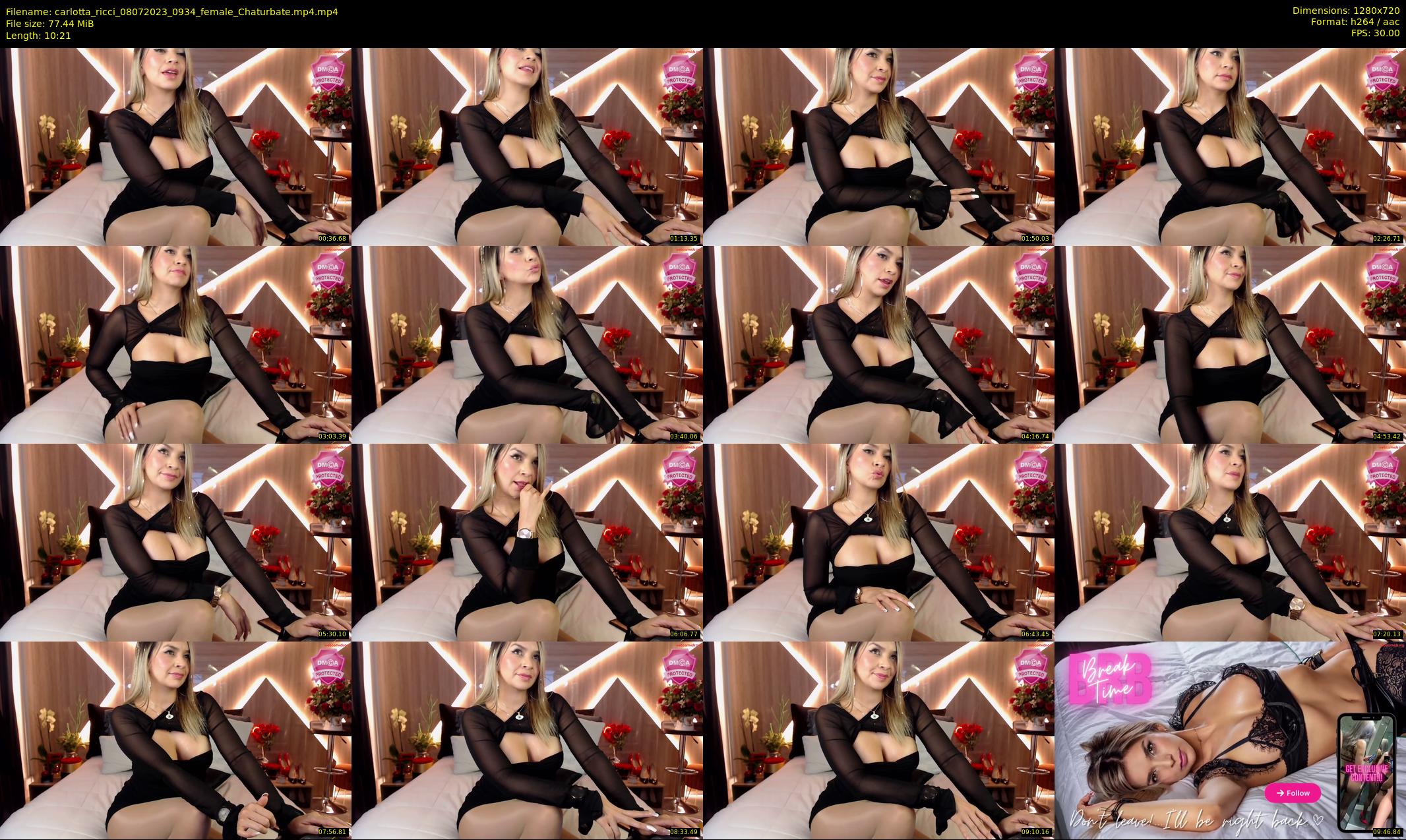 carlotta_ricci — 11 minute Chaturbate female cam show recording, 720p, Jul 8, 2023