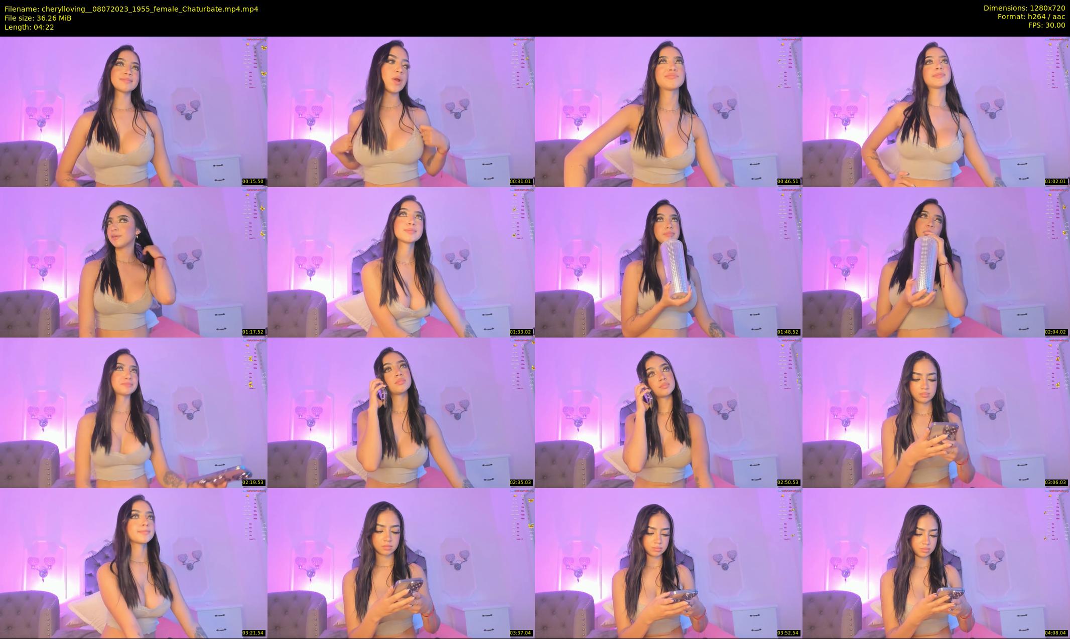 cherylloving_ — 5 minute Chaturbate female cam show recording, 720p, Jul 8, 2023