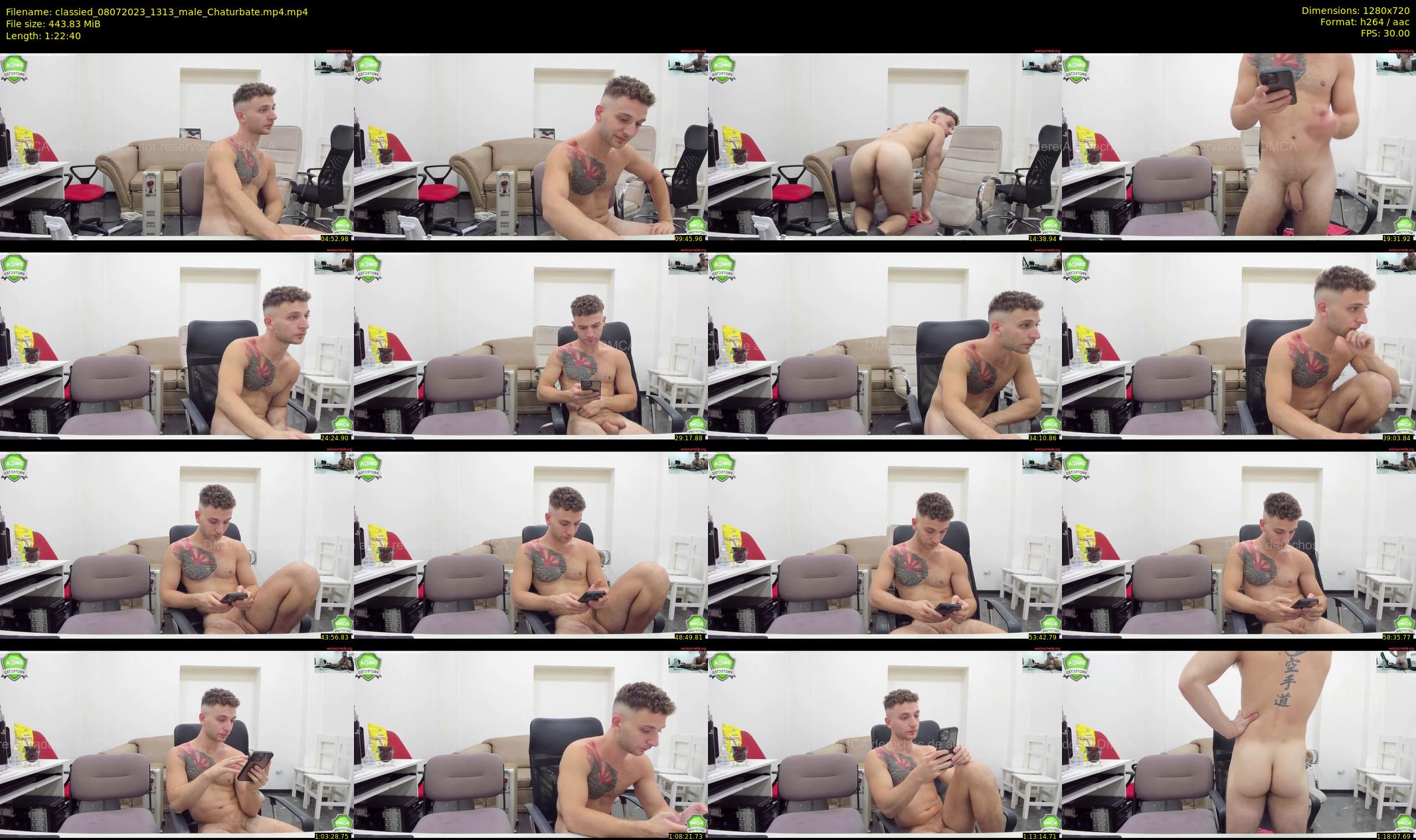 classied — 83 minute Chaturbate male cam show recording, 720p, Jul 8, 2023