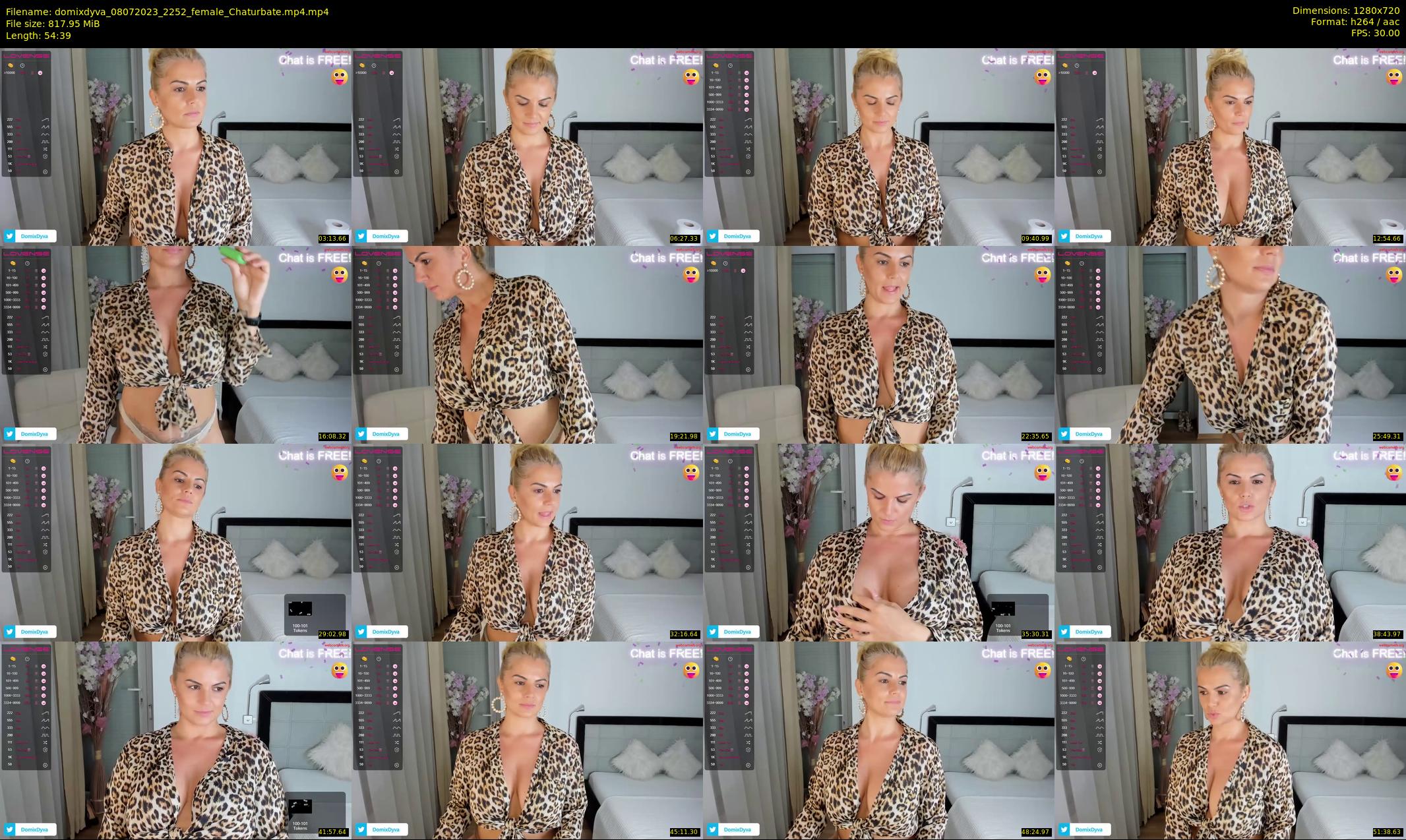 domixdyva — 55 minute Chaturbate female cam show recording, 720p, Jul 8, 2023