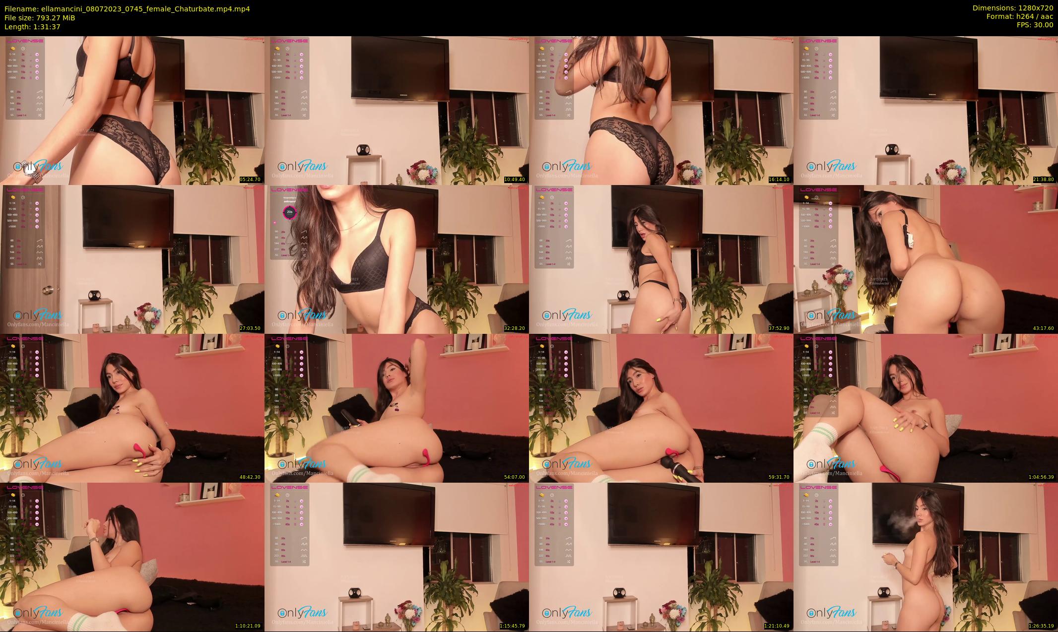 ellamancini — 92 minute Chaturbate female cam show recording, 720p, Jul 8, 2023