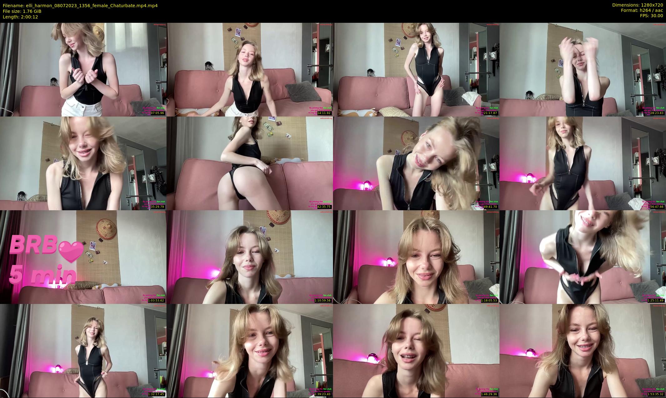 elli_harmon — 121 minute Chaturbate female cam show recording, 720p, Jul 8, 2023