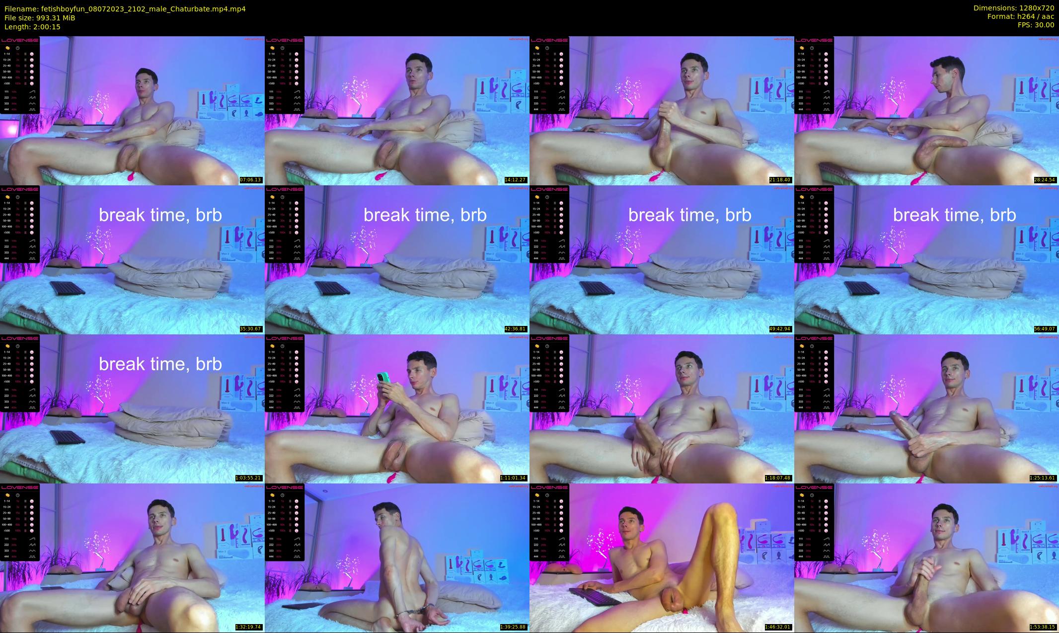 fetishboyfun — 121 minute Chaturbate male cam show recording, 720p, Jul 8, 2023