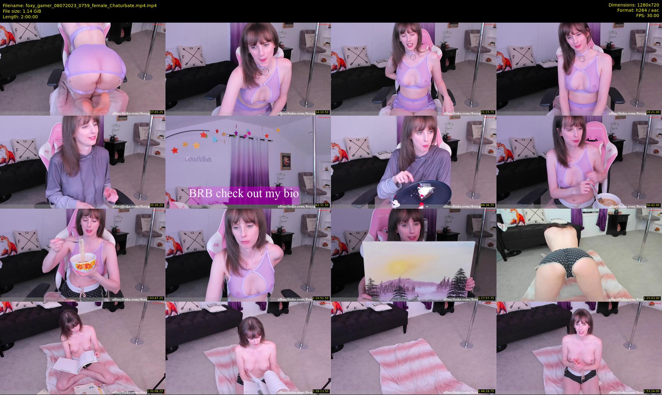 foxy_gamer — 120 minute Chaturbate female cam show recording, 720p, Jul 8, 2023