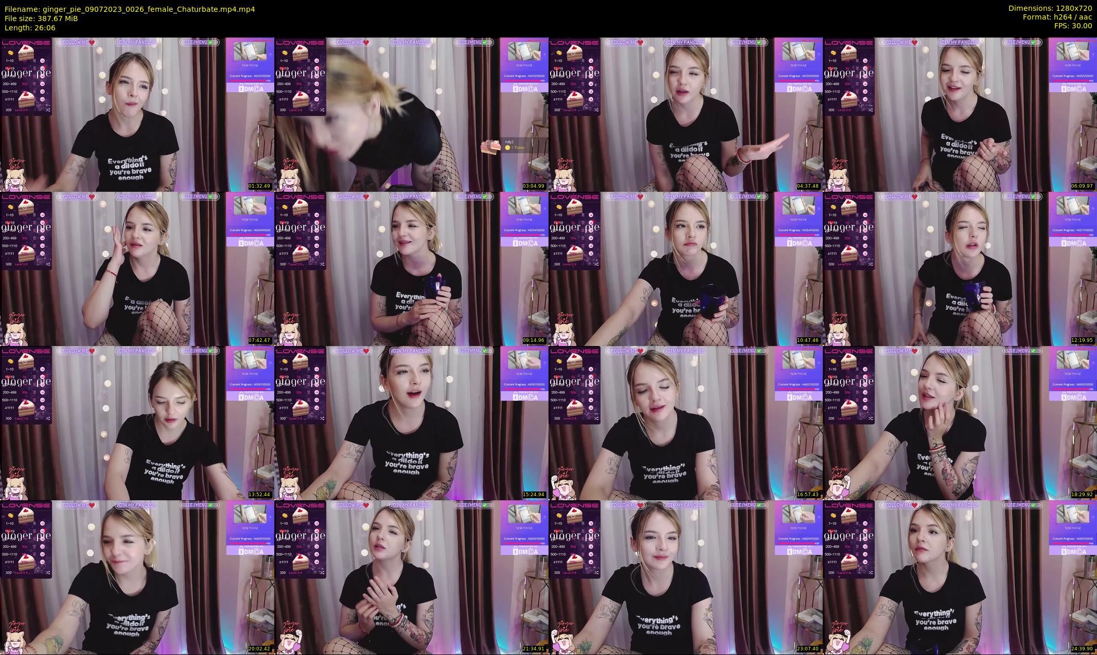 ginger_pie — 27 minute Chaturbate female cam show recording, 720p, Jul 9, 2023
