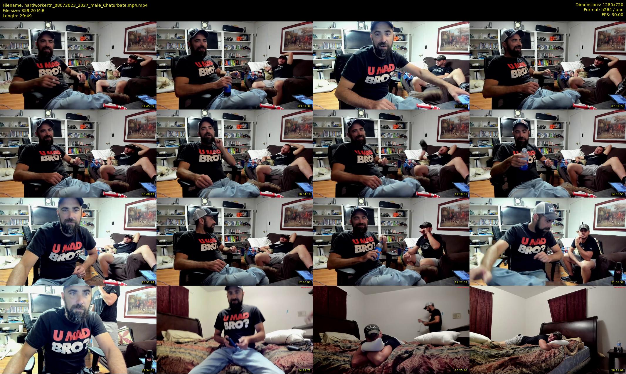 hardworkertn — 30 minute Chaturbate male cam show recording, 720p, Jul 8, 2023