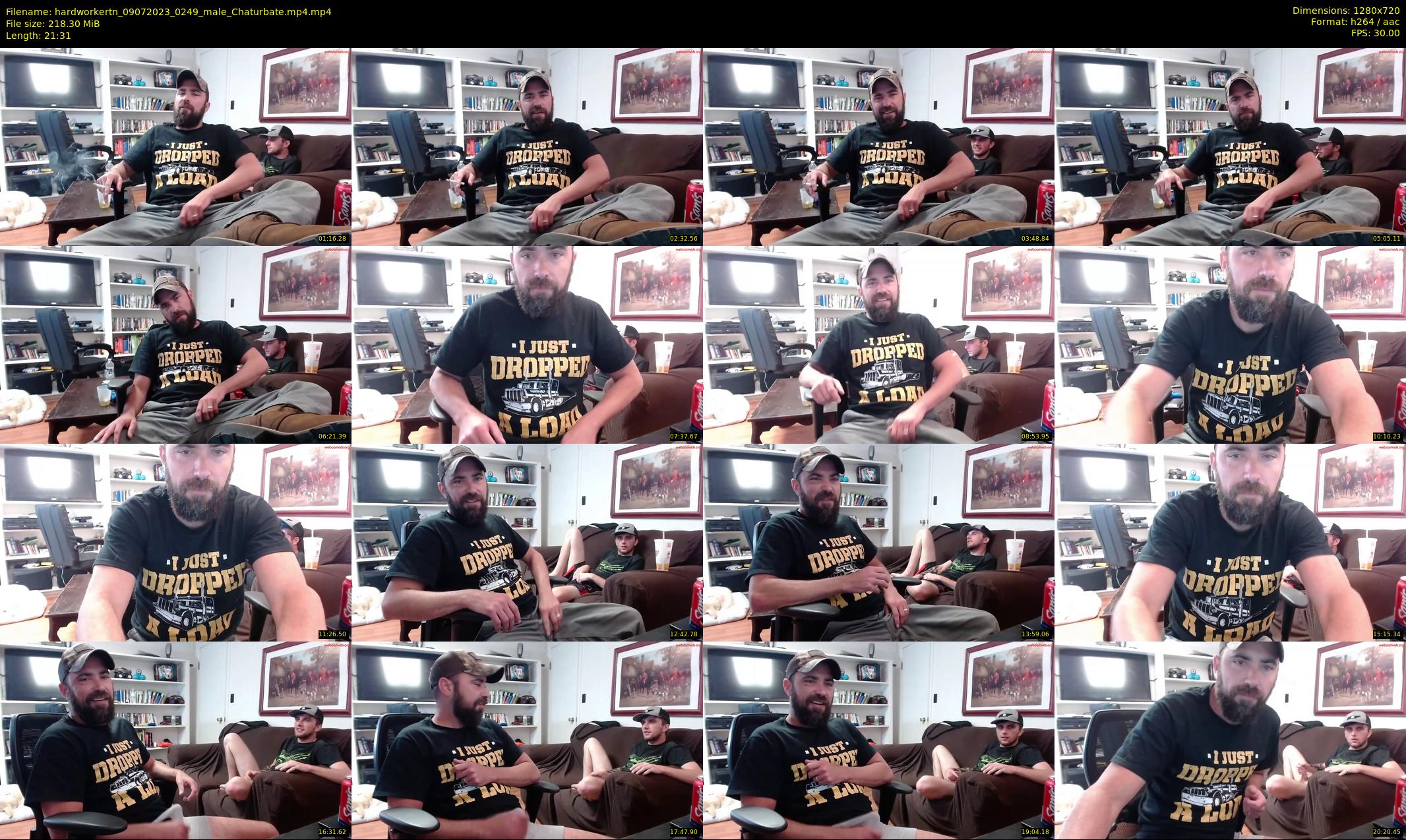 hardworkertn — 22 minute Chaturbate male cam show recording, 720p, Jul 9, 2023