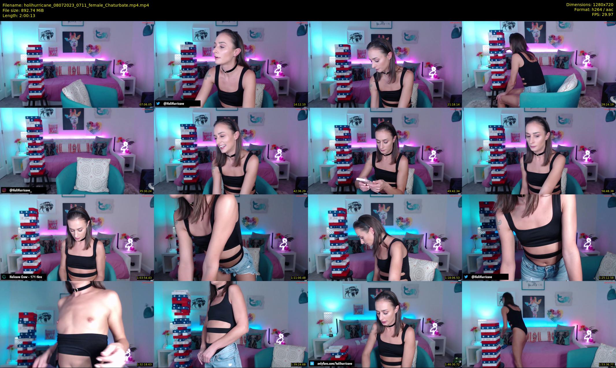 holihurricane — 121 minute Chaturbate female cam show recording, 720p, Jul 8, 2023