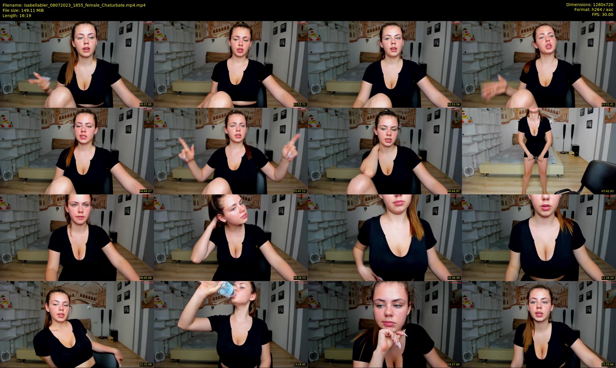 isabellabler — 17 minute Chaturbate female cam show recording, 720p, Jul 8, 2023