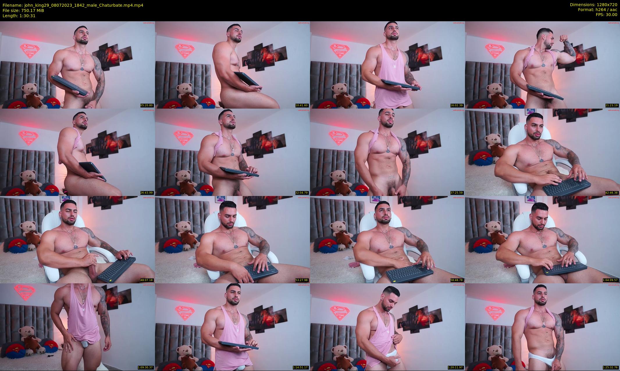 john_king29 — 91 minute Chaturbate male cam show recording, 720p, Jul 8, 2023