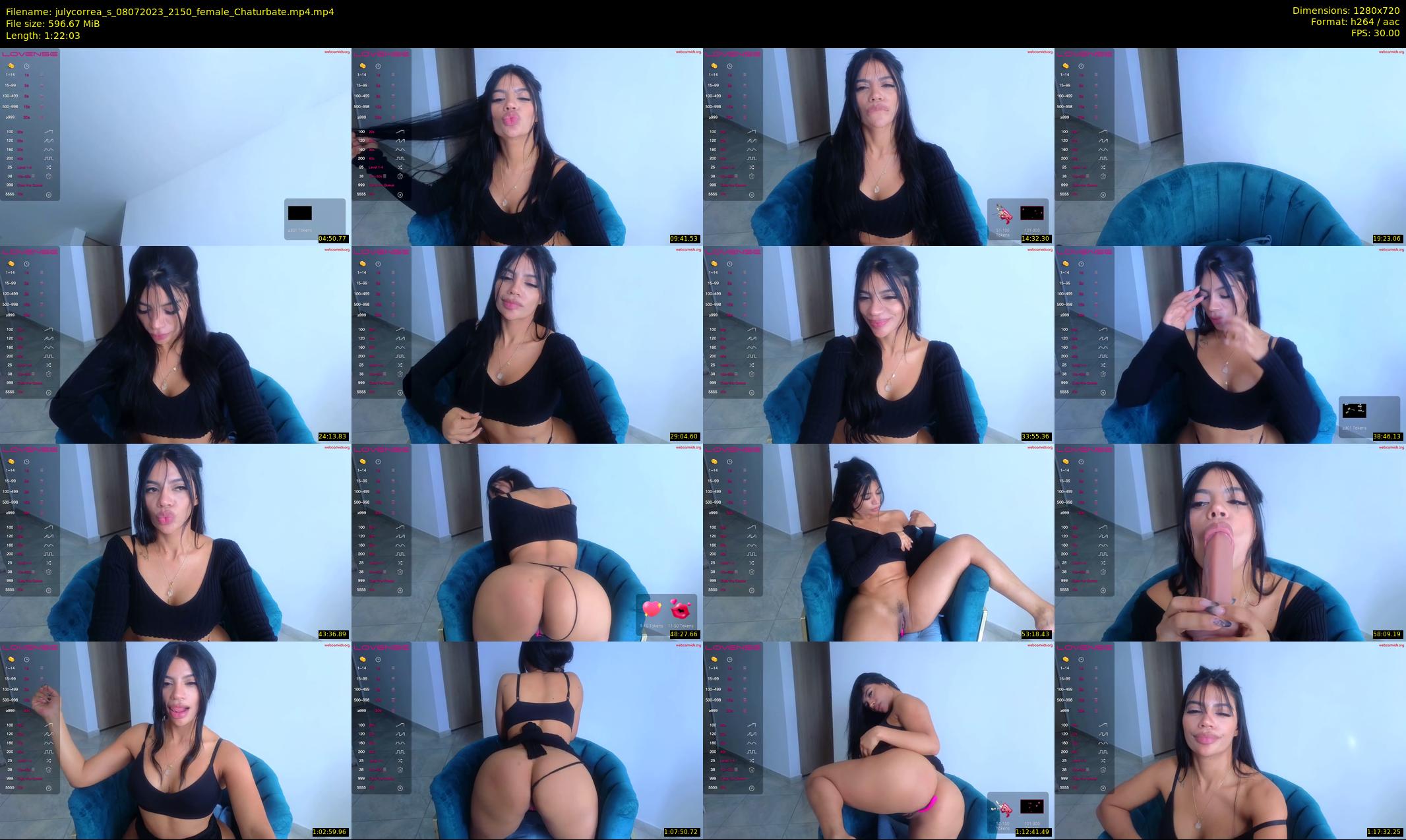 julycorrea_s — 83 minute Chaturbate female cam show recording, 720p, Jul 8, 2023