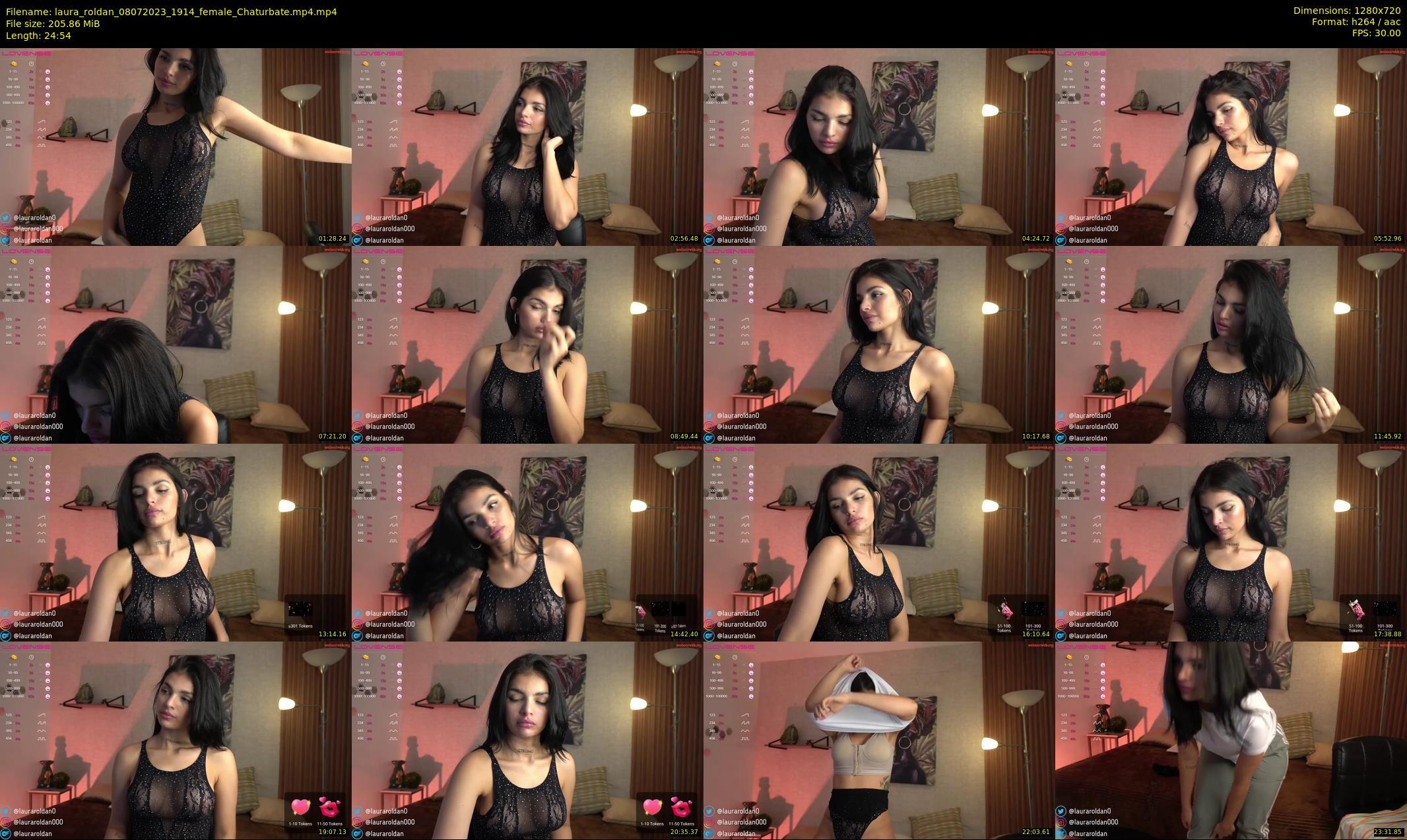 laura_roldan — 25 minute Chaturbate female cam show recording, 720p, Jul 8, 2023