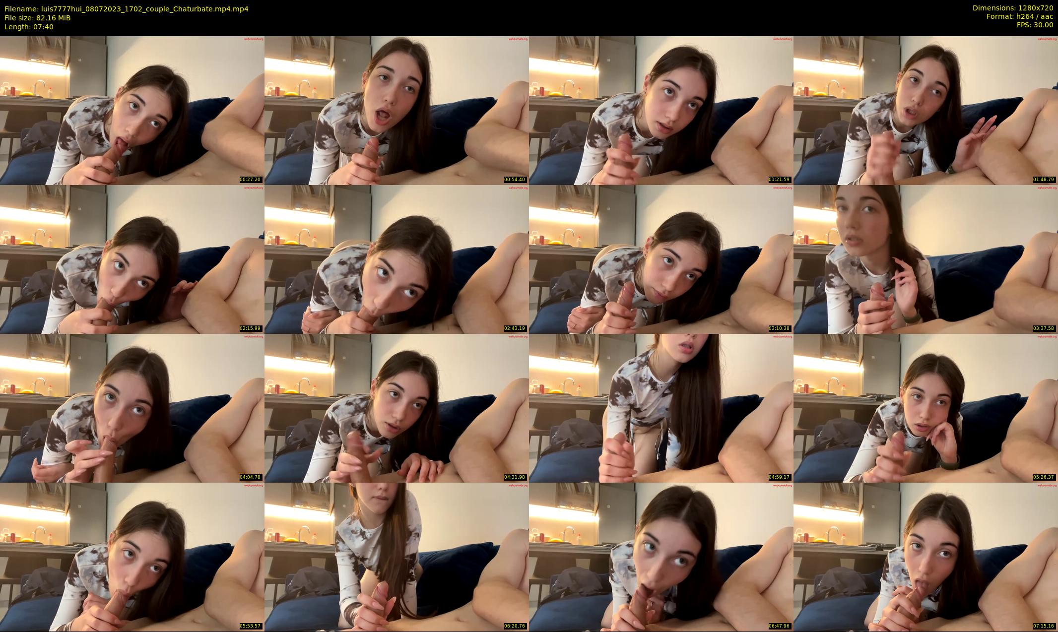 luis7777hui — 8 minute Chaturbate couple cam show recording, 720p, Jul 8, 2023