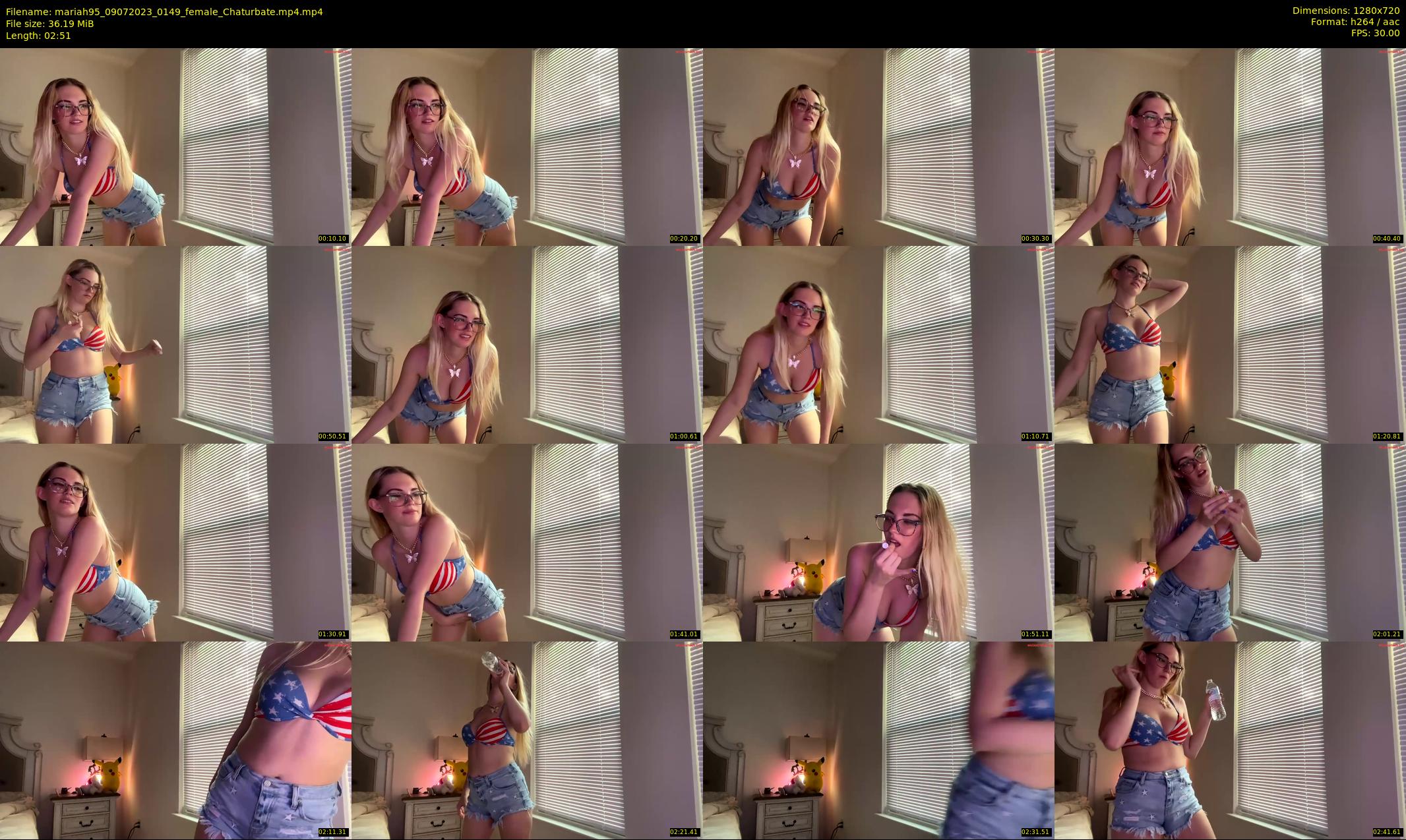 mariah95 — 3 minute Chaturbate female cam show recording, 720p, Jul 9, 2023